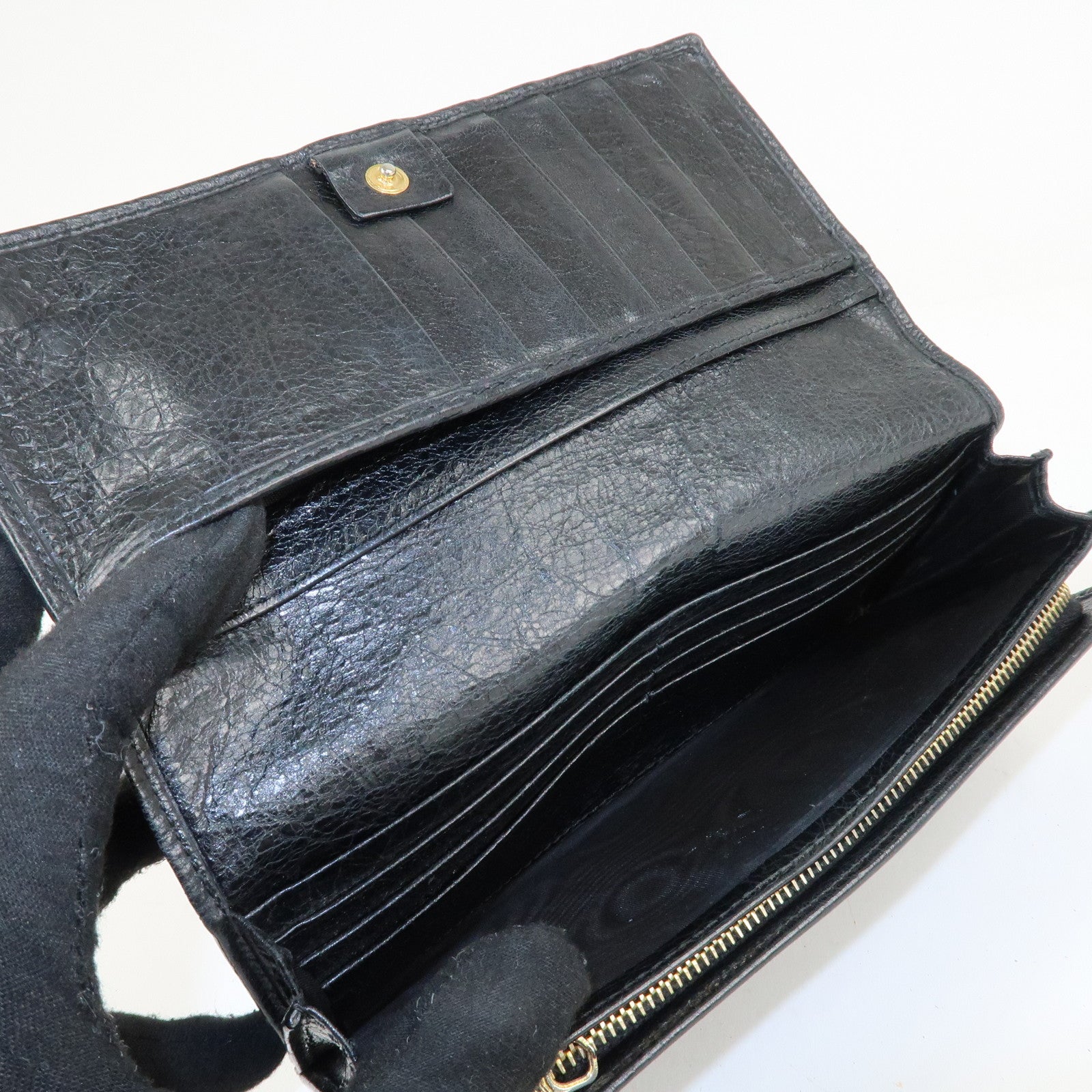 BALENCIAGA Giant Set of 2 Long Wallet 233599 253054 Used