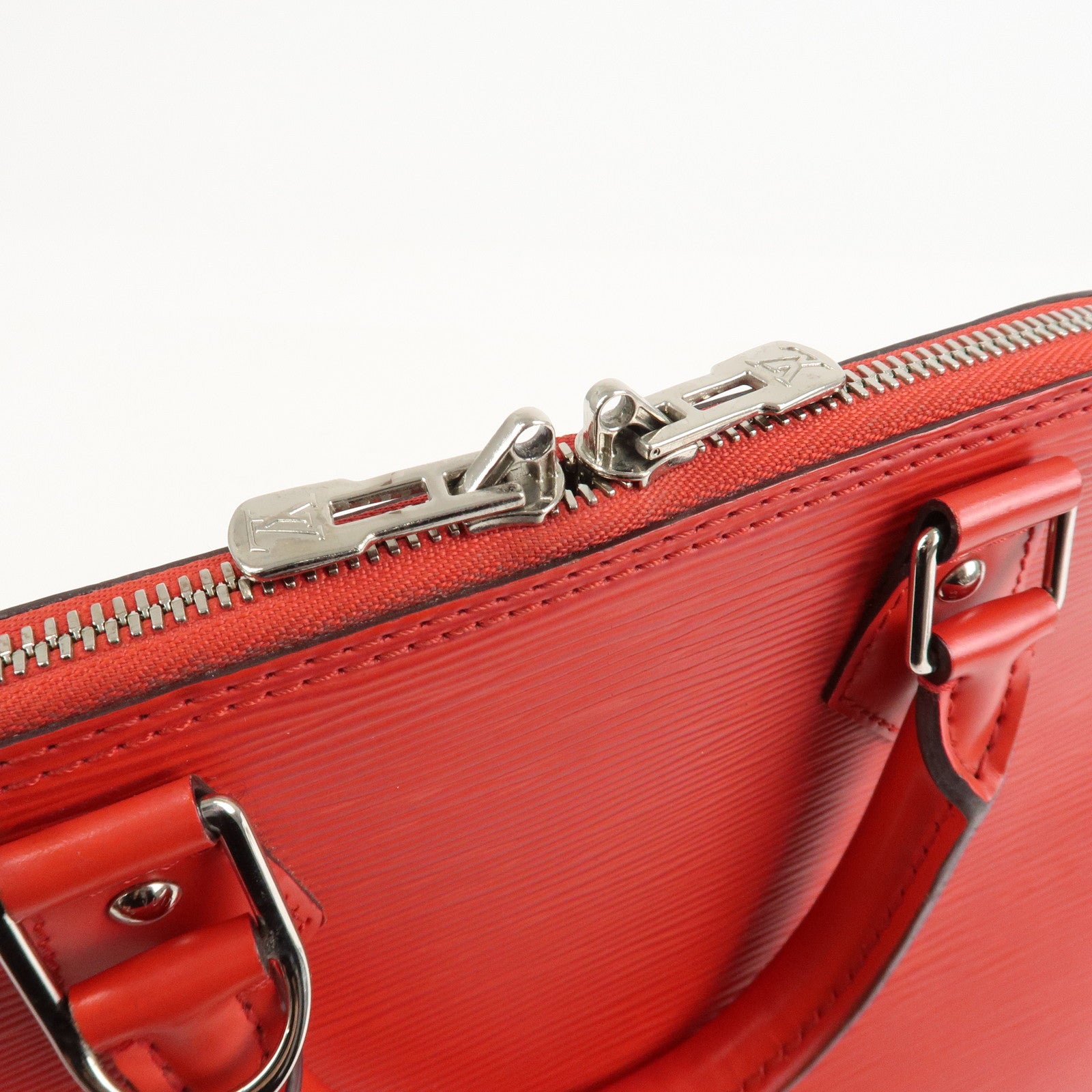 Louis Vuitton Epi Alma PM Hand Bag Coquelicot Red M41154 Used