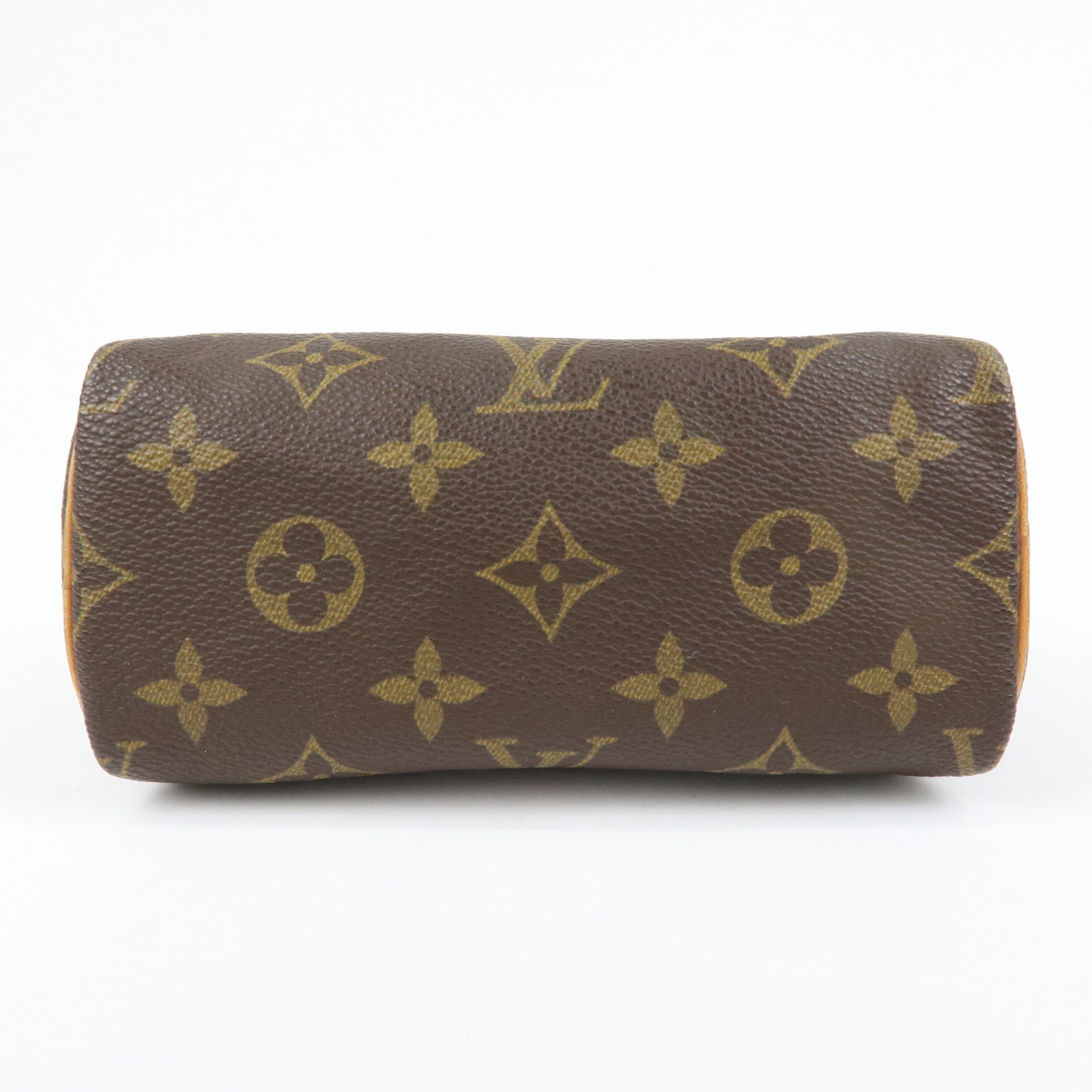 Louis Vuitton Monogram Mini Speedy Hand Bag & Strap Brown M41534