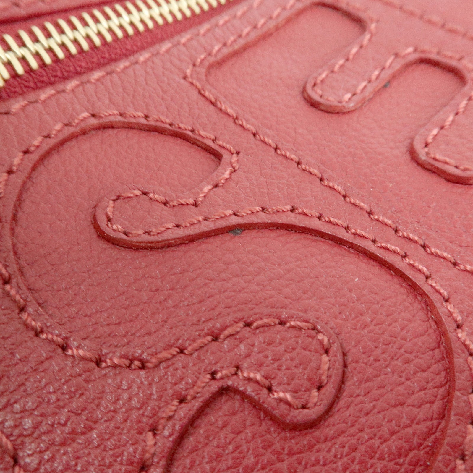 Chloe See By Chloe Leather Tote Bag Shoulder Bag Red Used