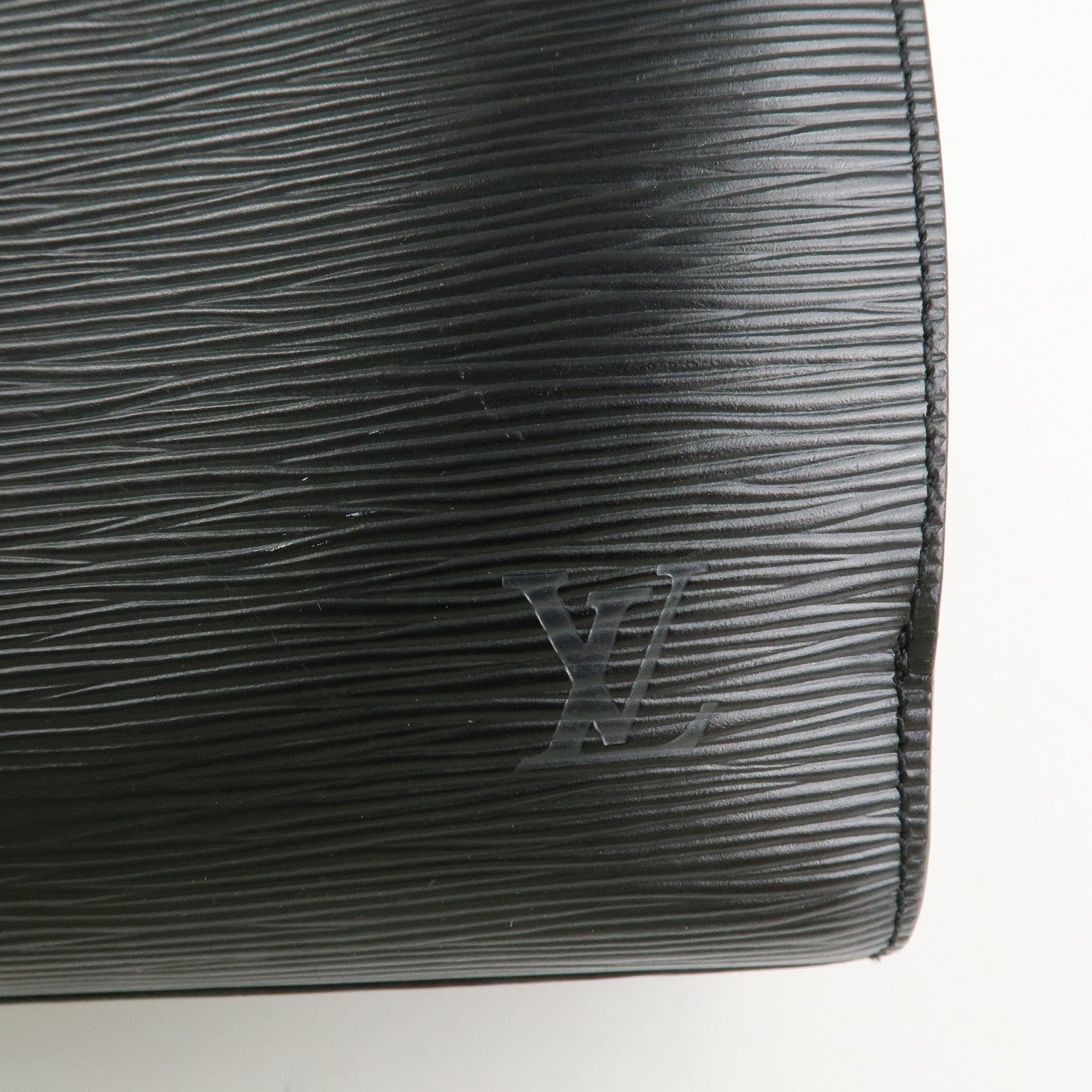 Louis Vuitton Epi Pont Neuf Hand Bag Gold HDW Noir Black M52052 Used