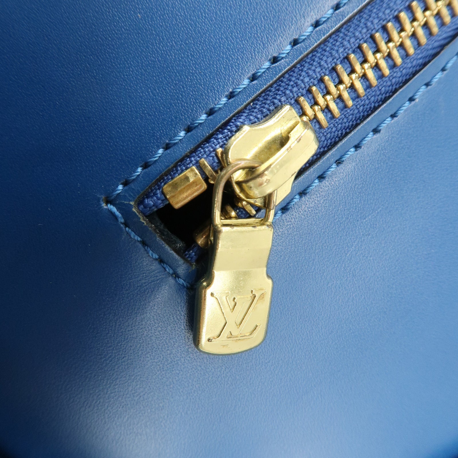 Louis Vuitton Epi Soufflot Shoulder Bag Hand Bag Blue M52222 Used