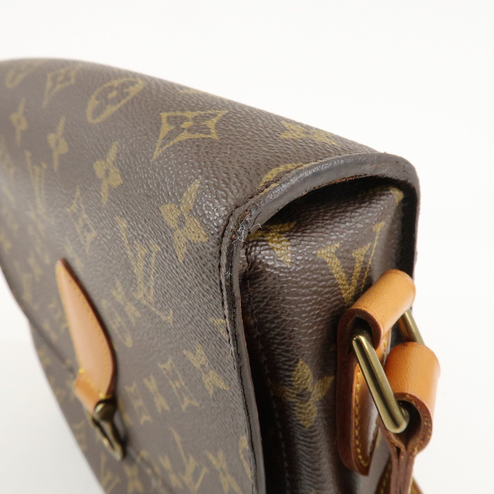 Louis Vuitton Monogram Saint Cloud GM Shoulder Bag Brown M51242 Used