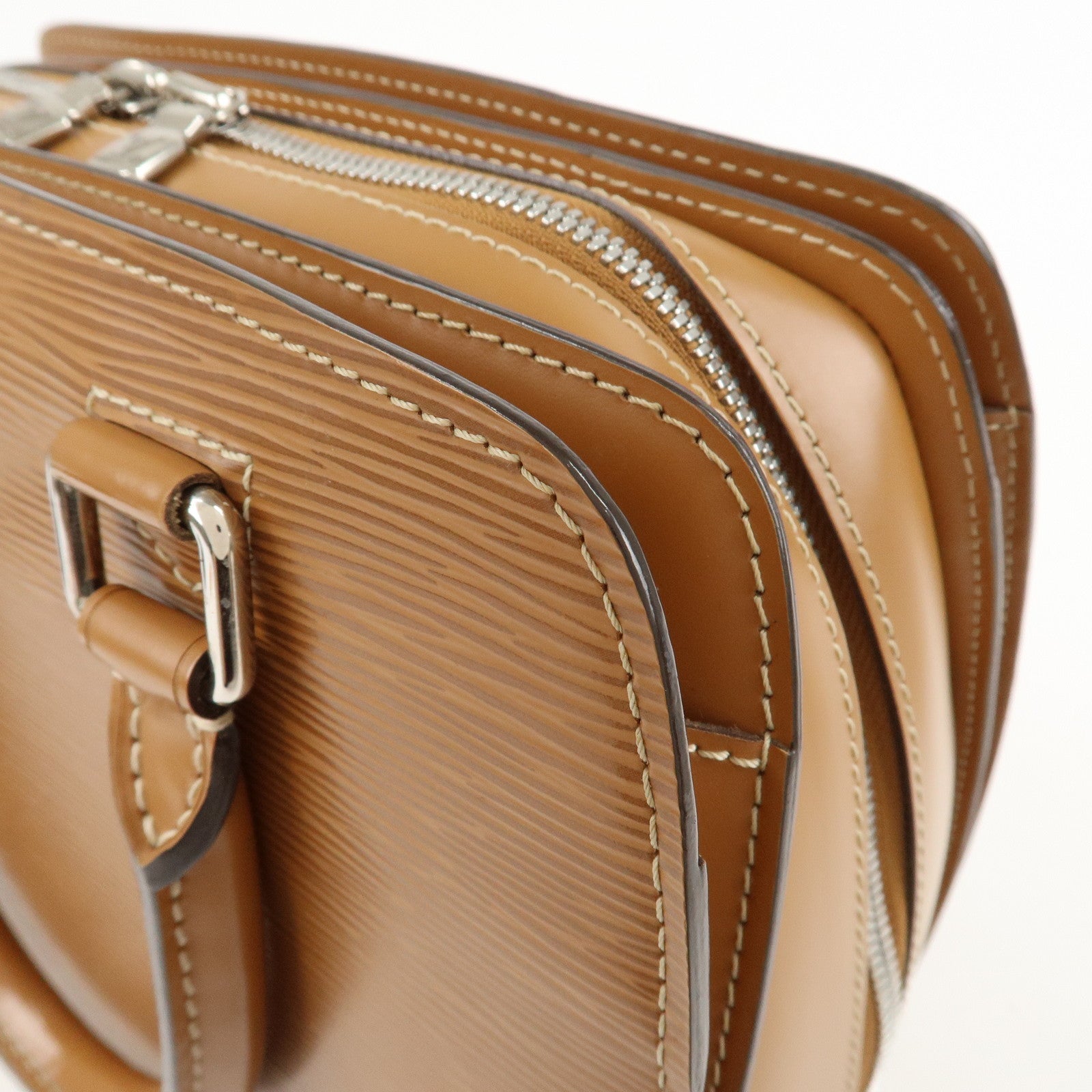 Louis Vuitton Epi Pont Neuf Hand Bag Zipang Gold M5205B Used