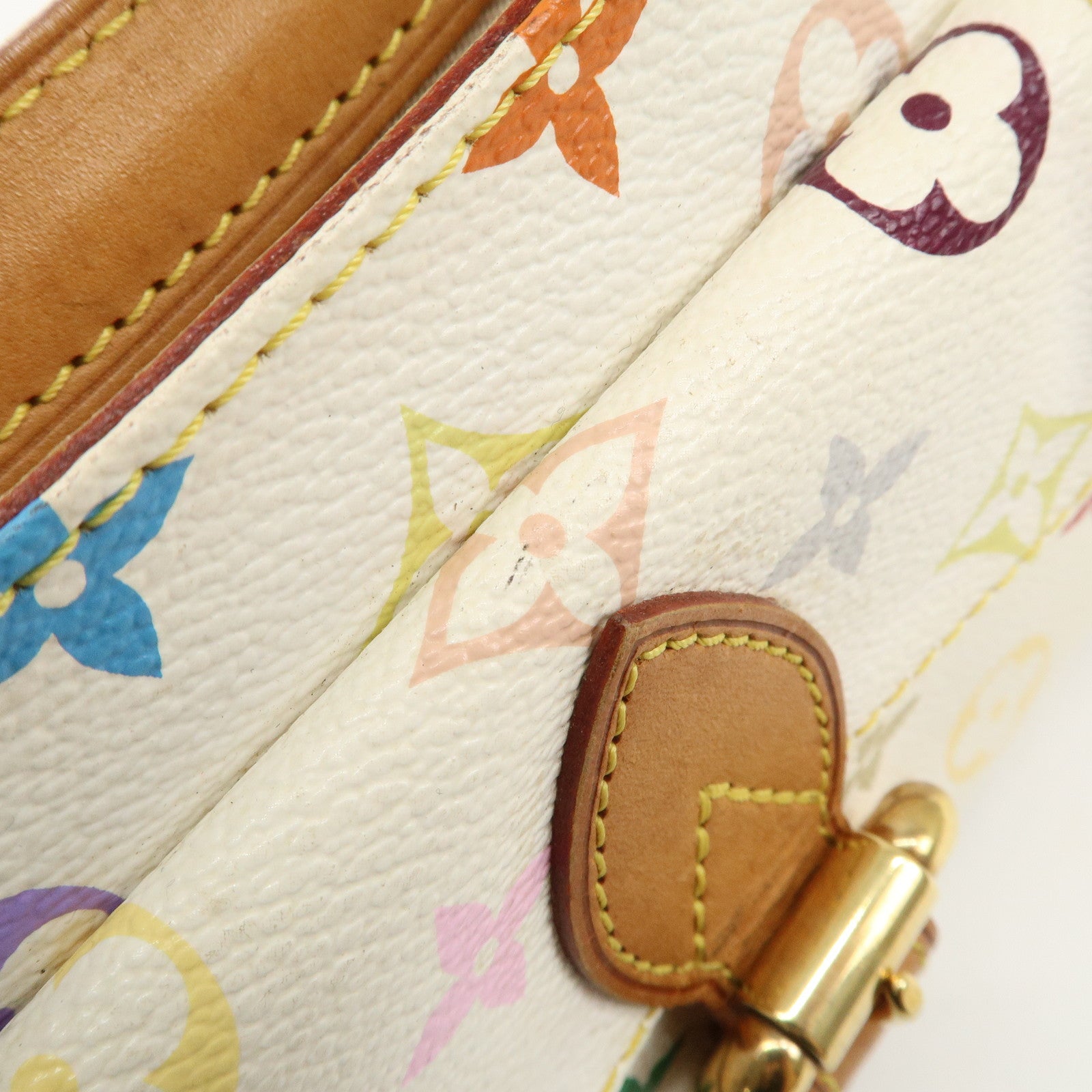 AuthLouis Vuitton Monogram Multicolor Eliza Shoulder Bag Blanc M40098 Used