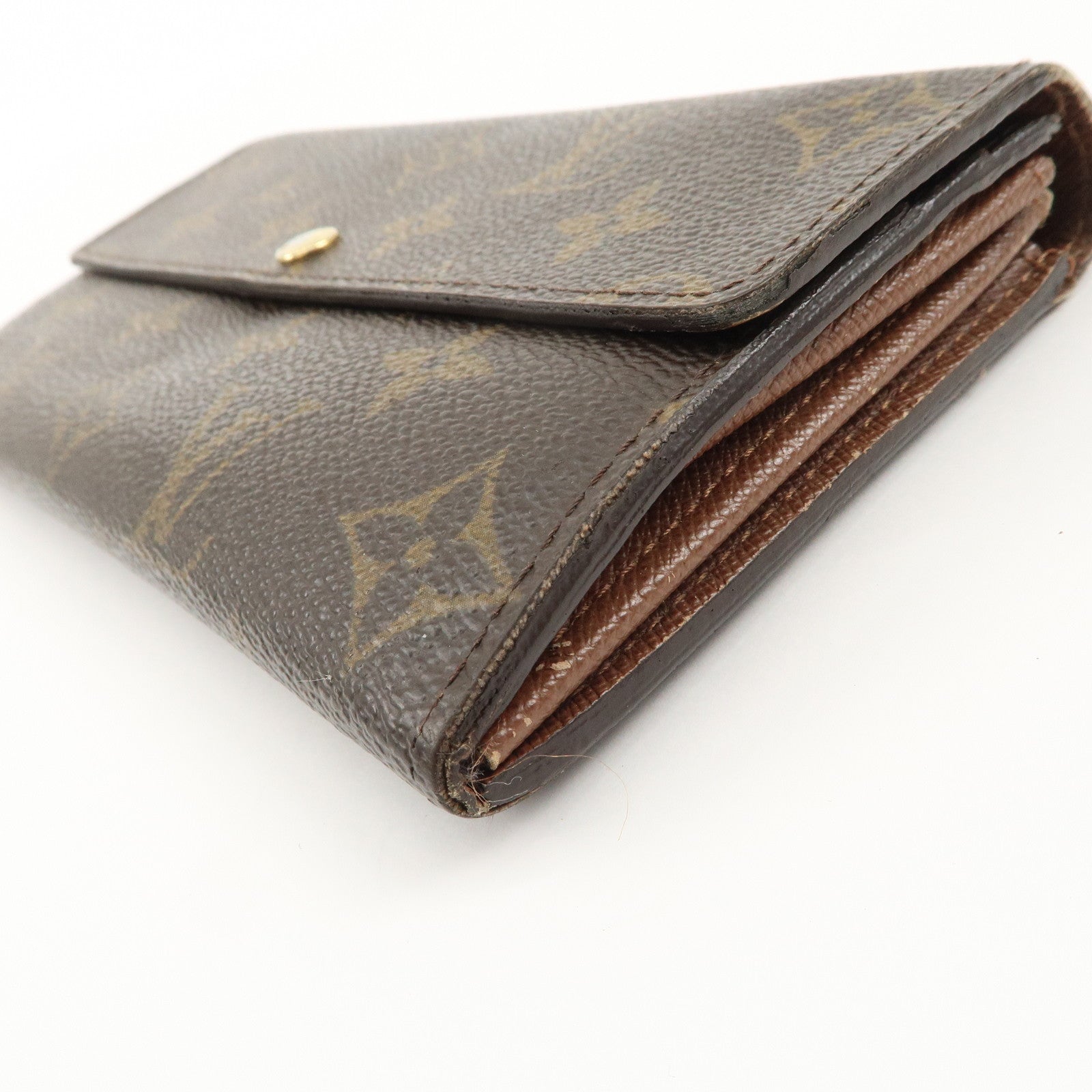 Louis Vuitton Monogram Set of 2 Long Wallet M61734 M93532 Used