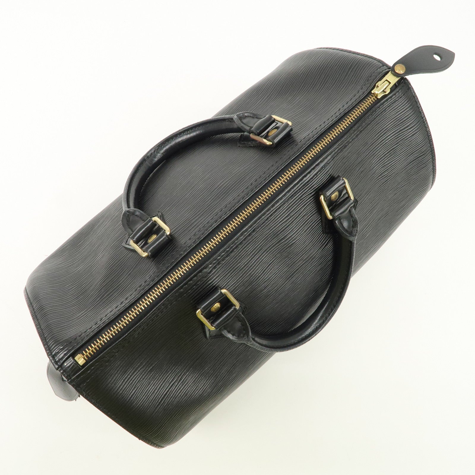 Louis Vuitton Epi Speedy 30 Leather Hand Bag Black M59022 Used