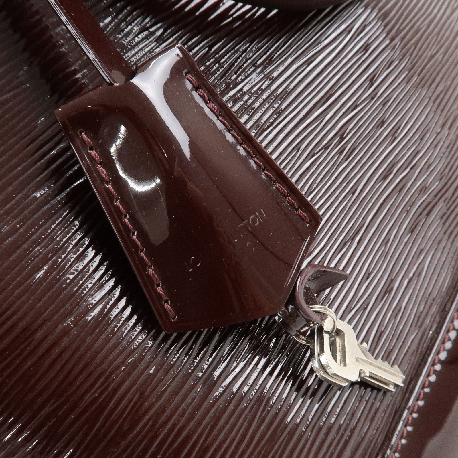 Louis Vuitton Epi Electric Alma PM Hand Bag Prune M40453 Used