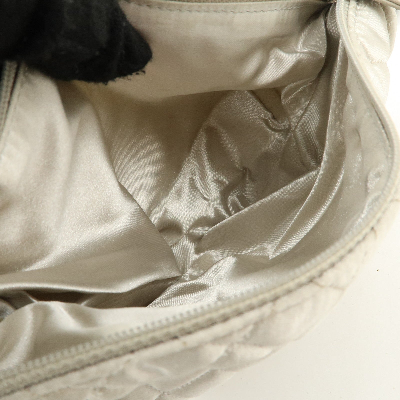 CHANEL COCO Cabas Matelasse Leather Chain Shoulder Bag Brown A33986 Used