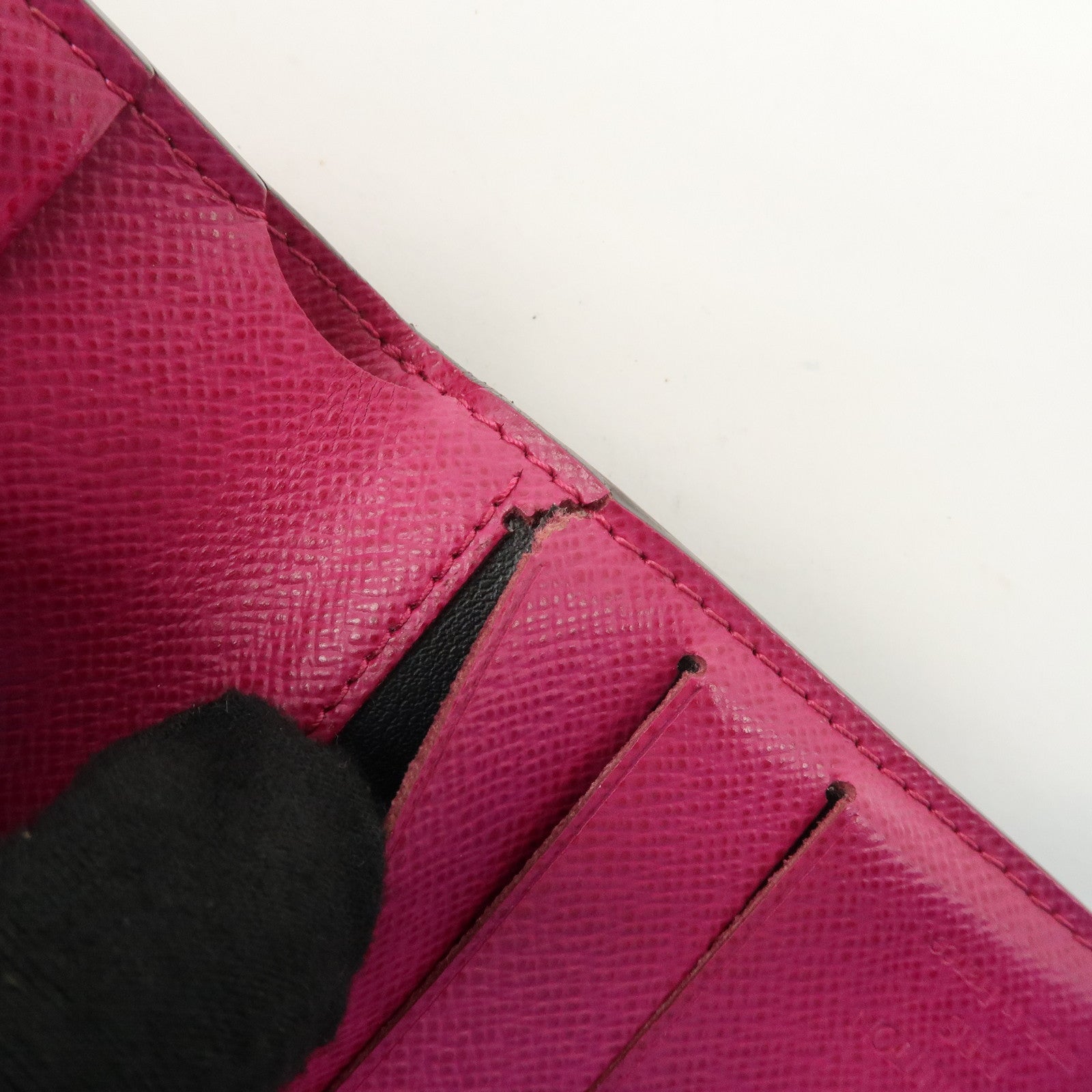 Louis Vuitton Monogram Perfor Compact Zip Wallet Fuchsia M95188 Used