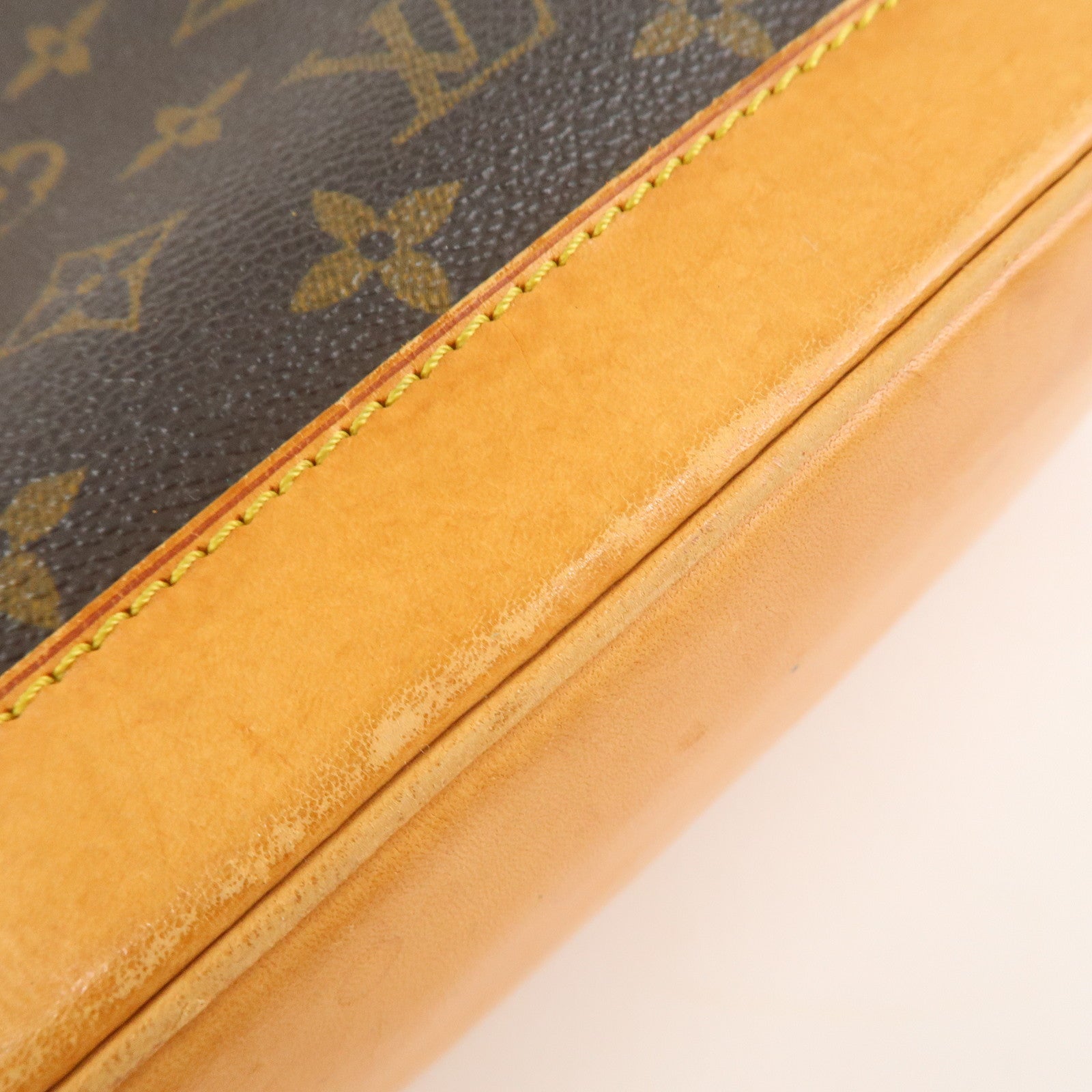 Louis Vuitton Monogram Alma Hand Bag Brown M51130 Used