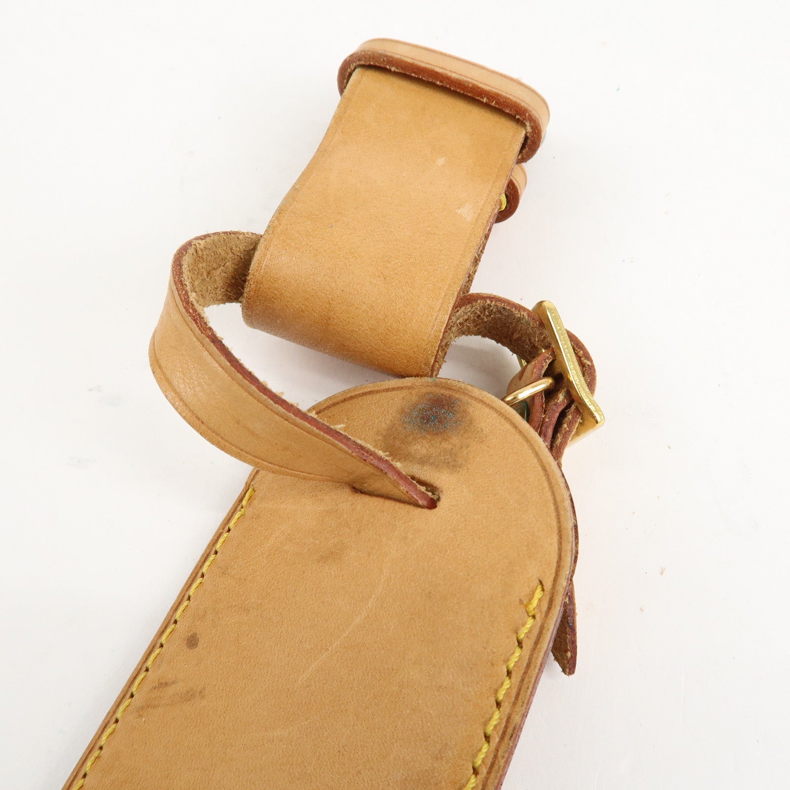 Louis Vuitton Set of 10 Leather Name Tag & Poignet Natural Used