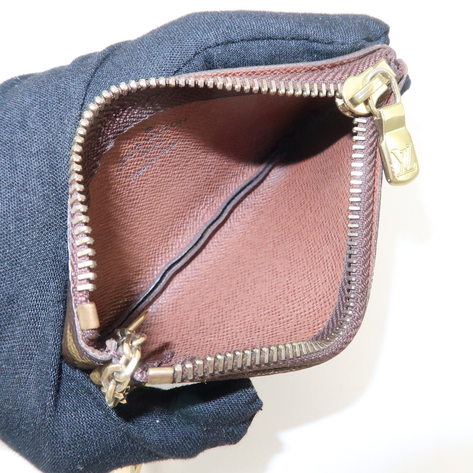Louis Vuitton Monogram Pochette Cles Coin & Key Case M62650 Used