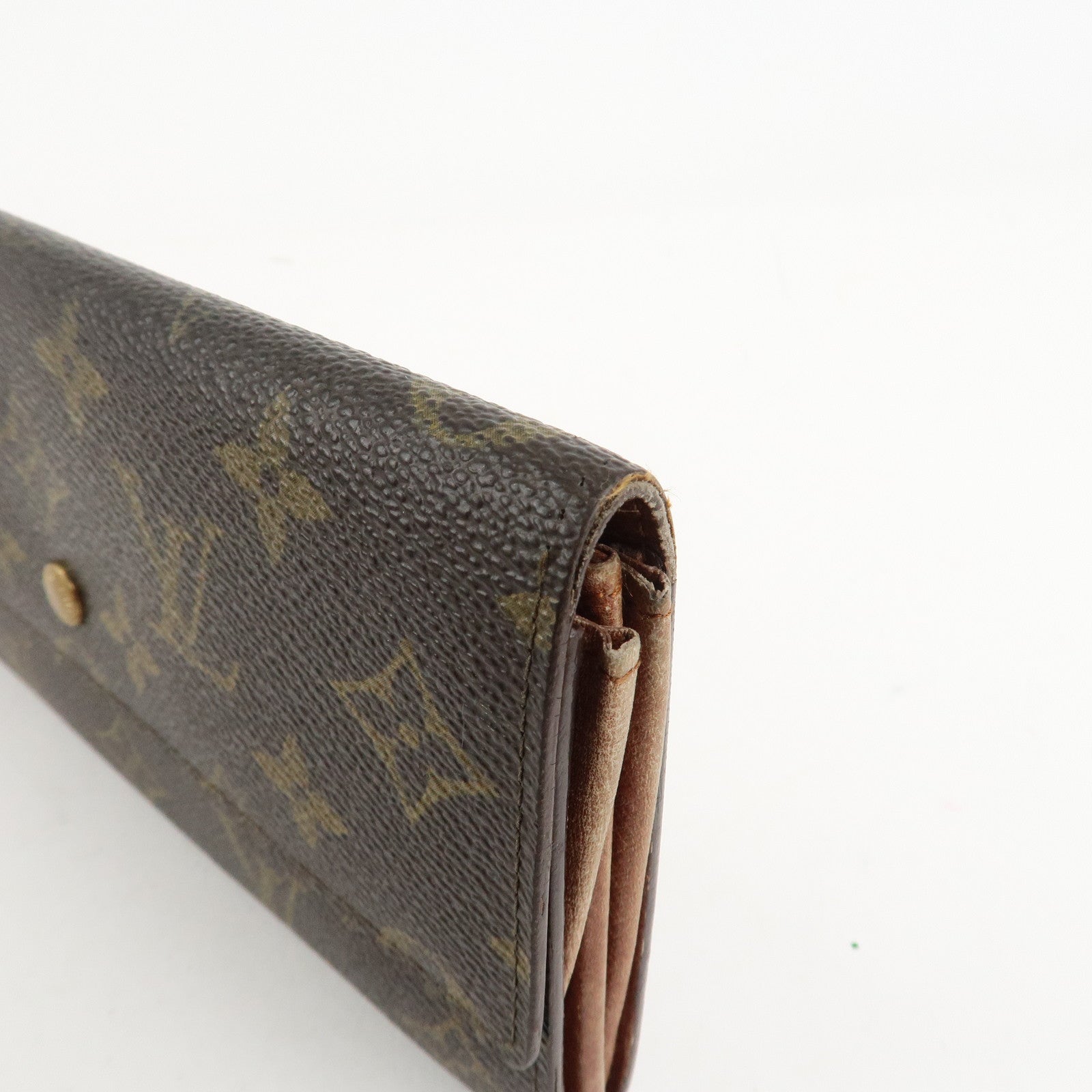 Louis Vuitton Monogram Set of 2 Long Wallet Brown M61723 Used