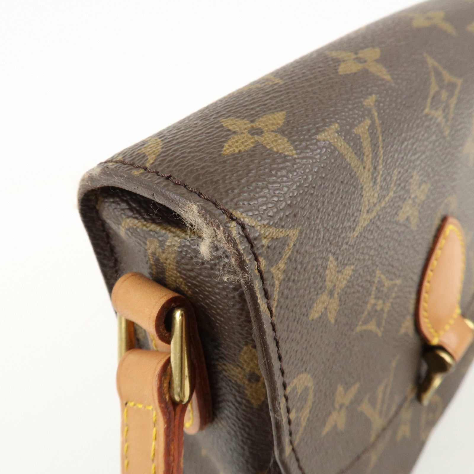 Louis Vuitton Monogram Saint Cloud MM Shoulder Bag Brown M51243 Used