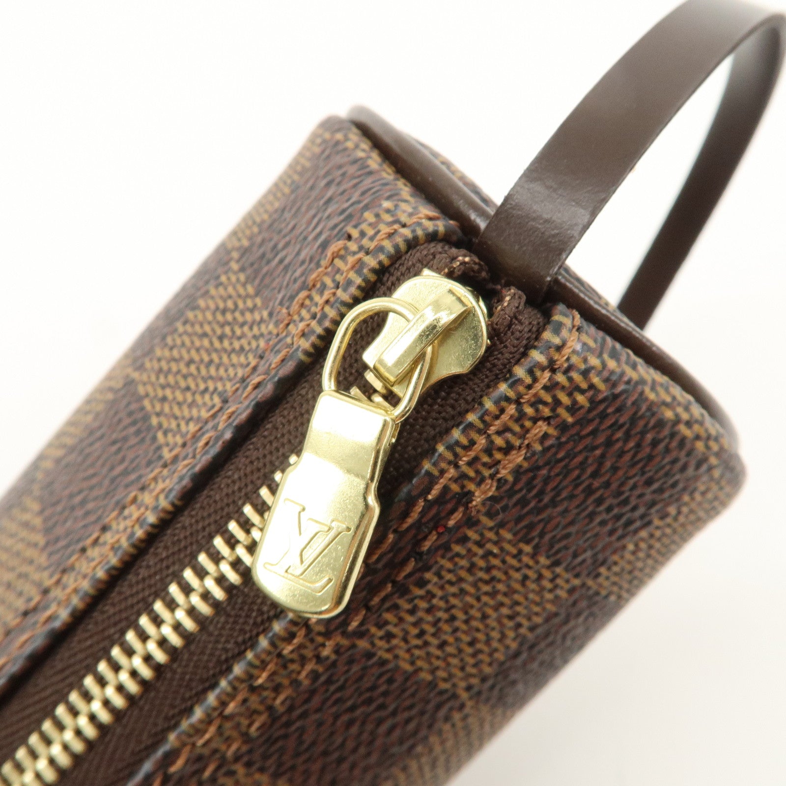 Louis Vuitton Damier Ebene Pouch for Papillon Bag Brown Used