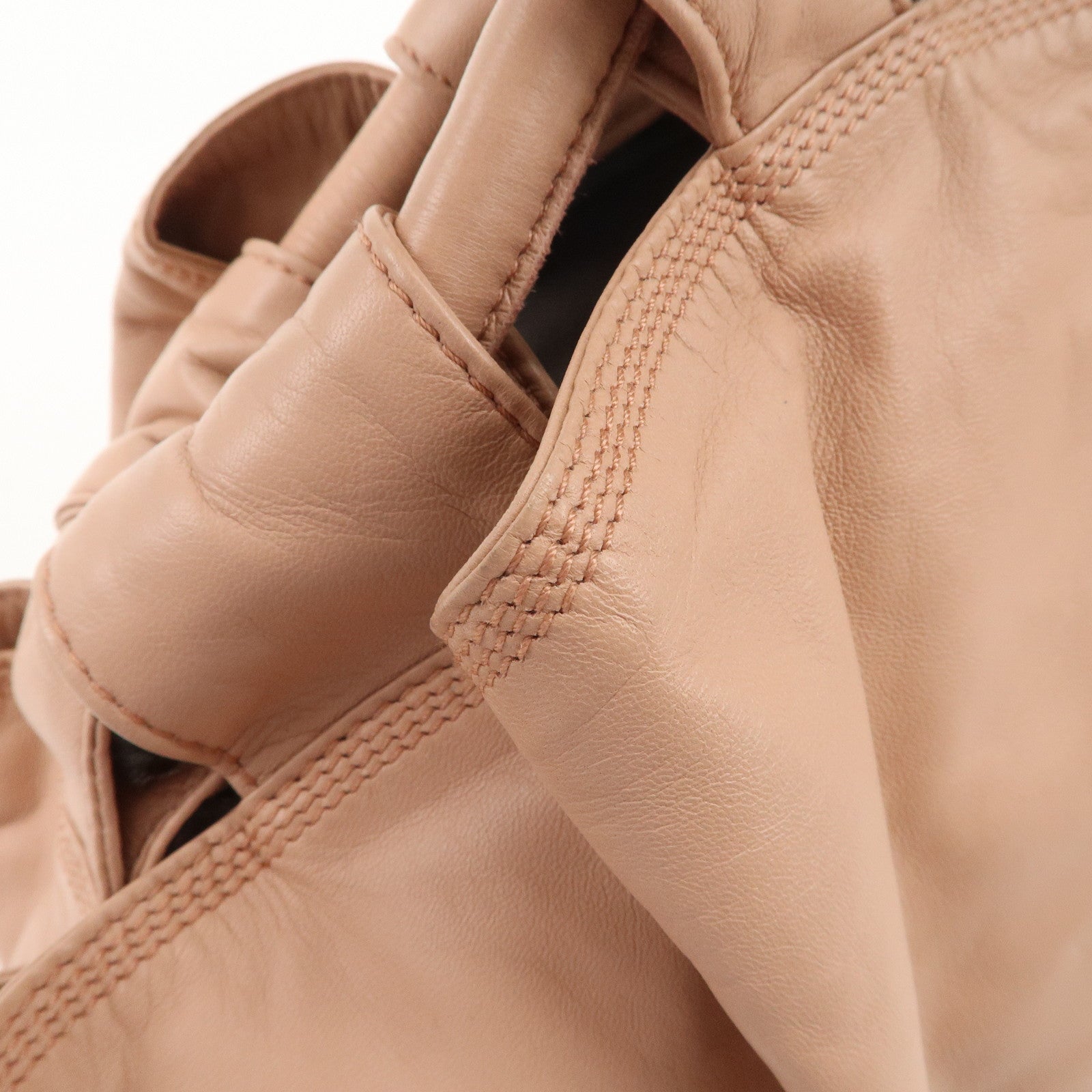 LOEWE Anagram Leather Nappa Aire Hand Bag Pink Used