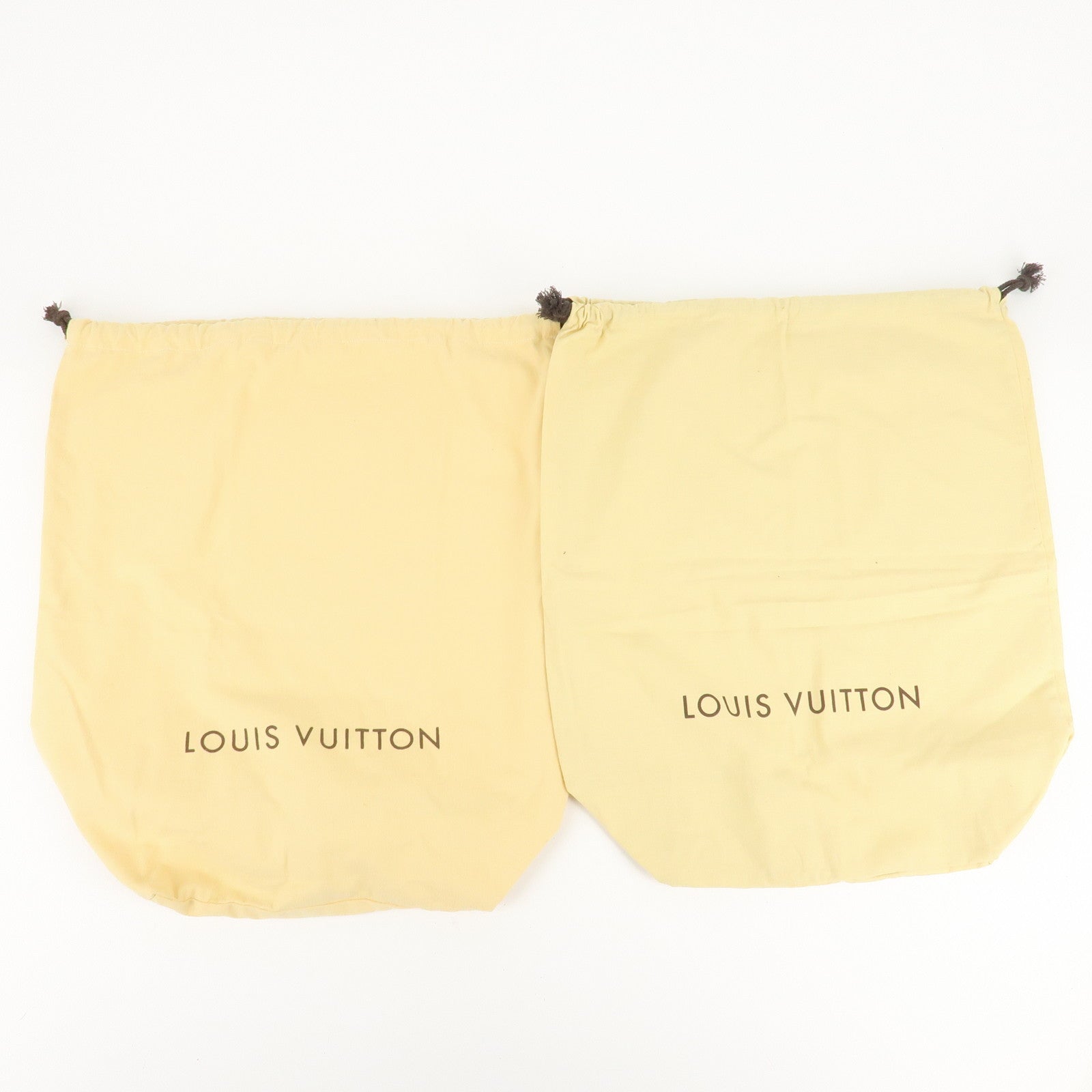 Louis Vuitton Set of 10 Dust Bag Storage Bag Drawstring Beige Used