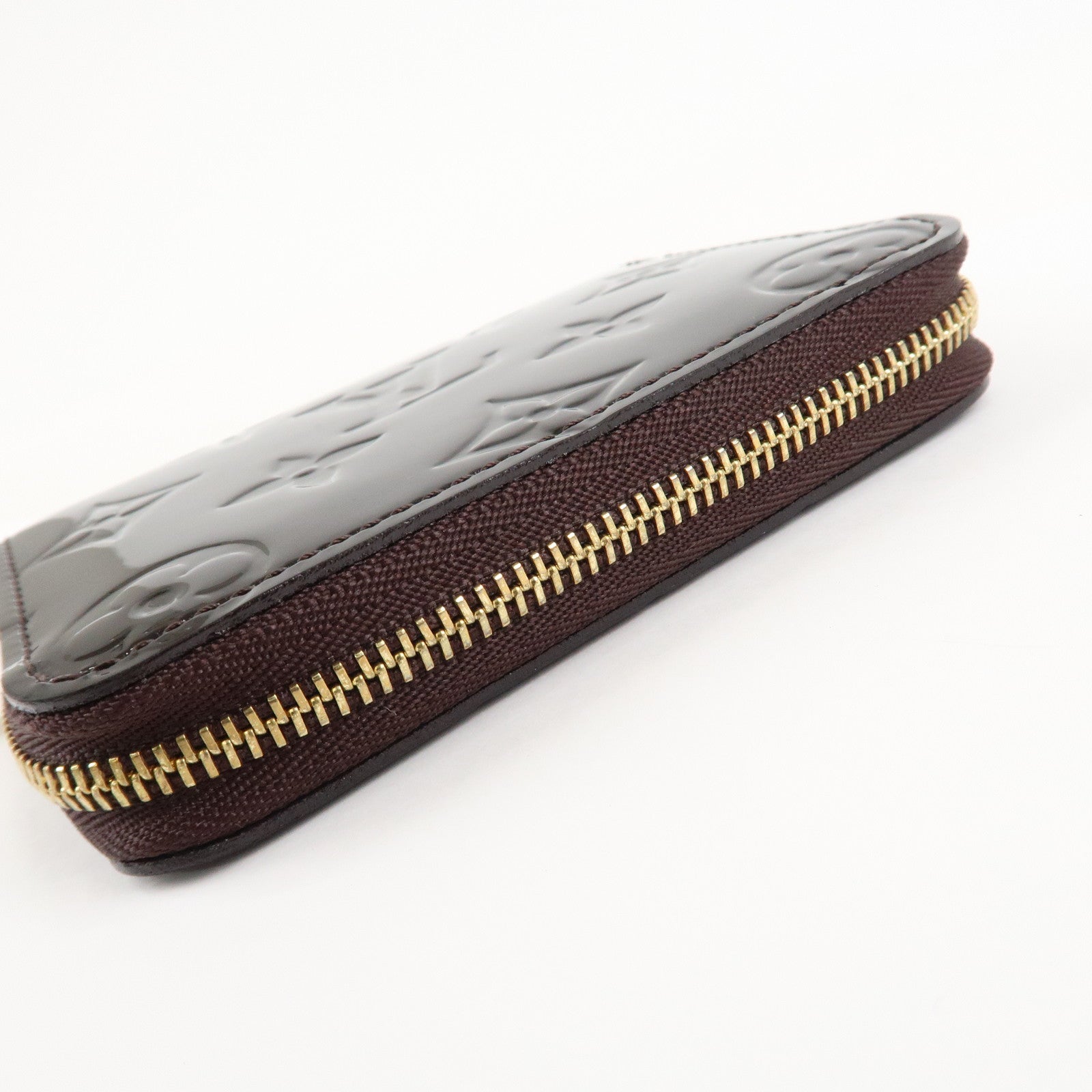 Louis Vuitton Monogram Vernis Zippy Coin Purse Amarante M93607 Used