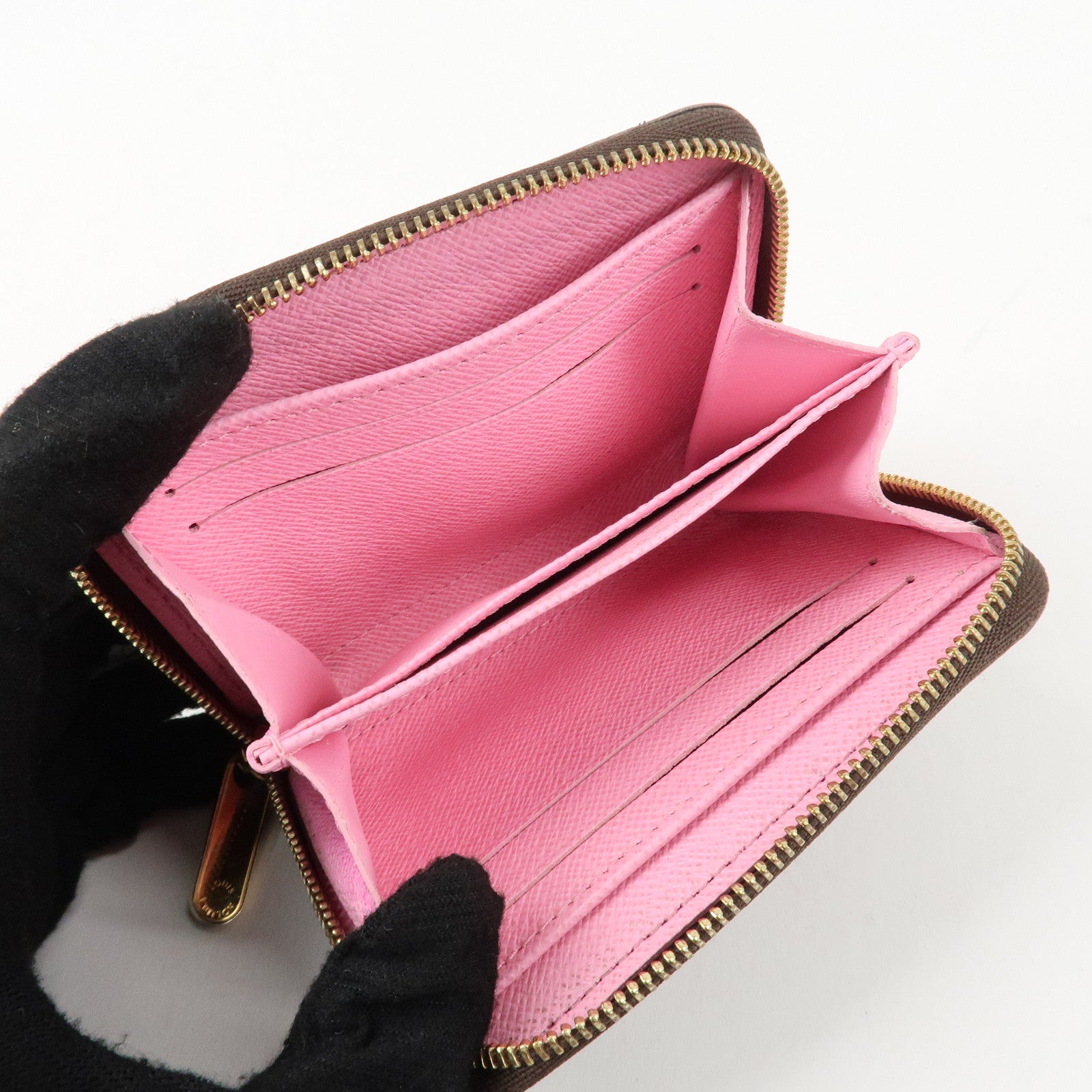 Louis Vuitton Damier Zippy Coin Purse Vivienne Brown N63552 Used