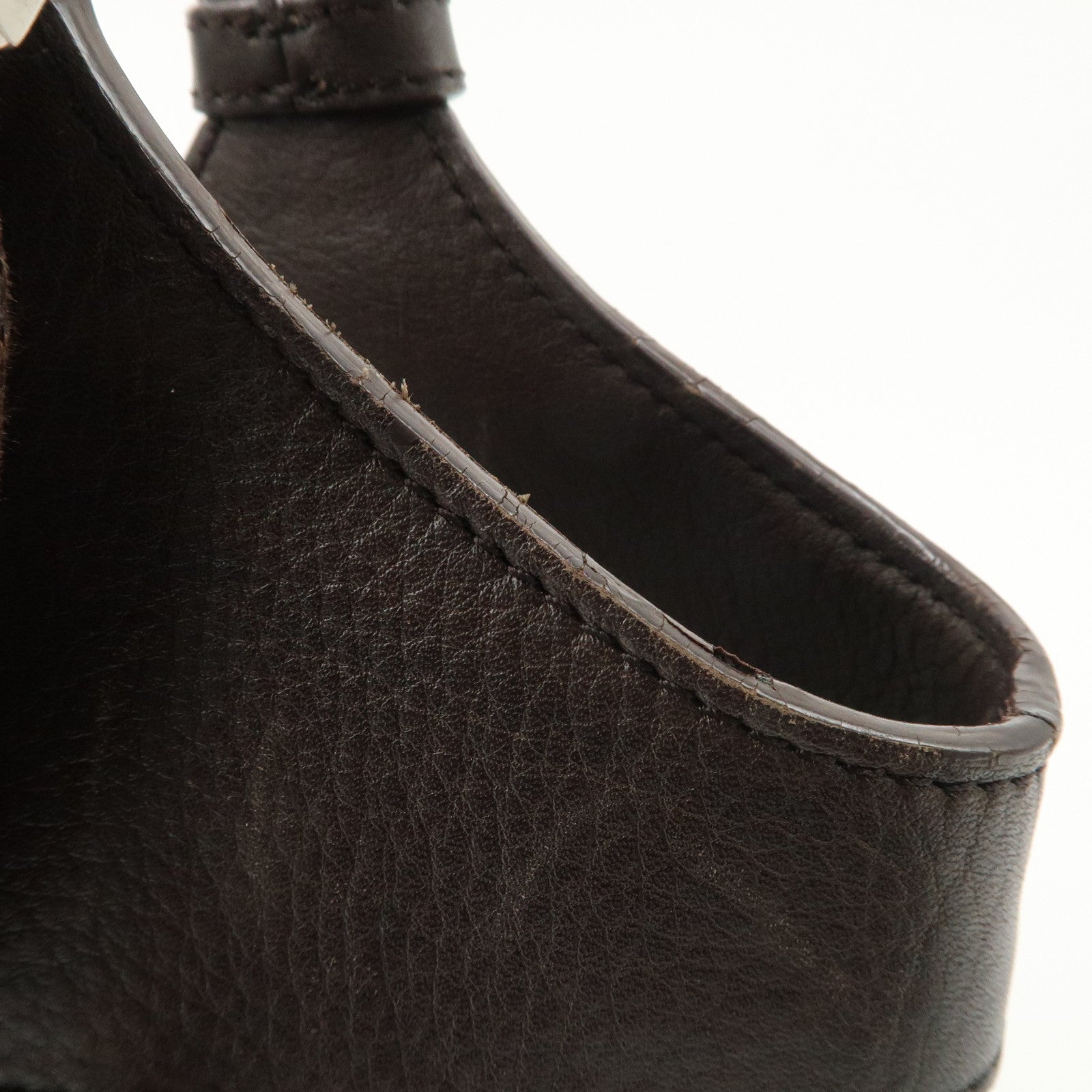 Christian Dior Trotter Canvas Leather Tote Bag Beige Brown Used