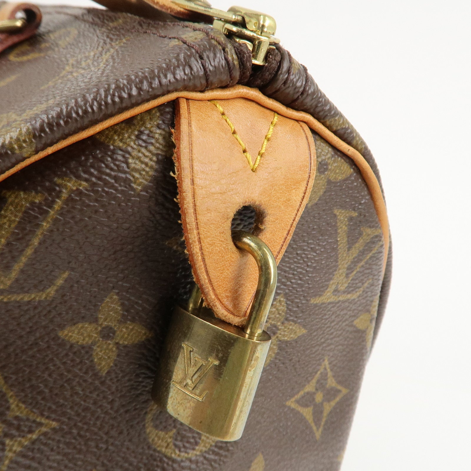 Louis Vuitton Monogram Speedy 30 Hand Bag Boston Bag M41526 Used