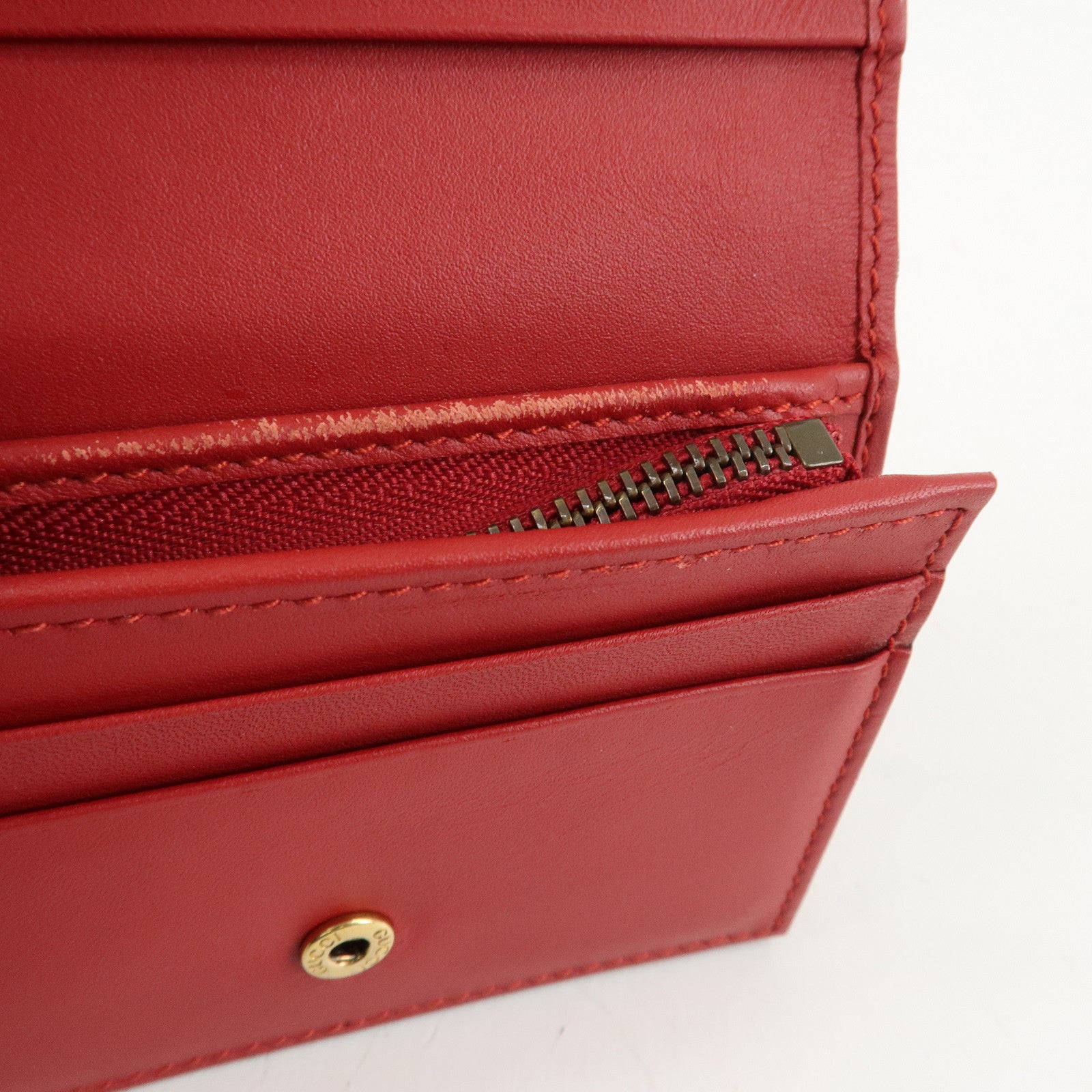 GUCCI Interlocking GG Supreme Plastic Card Case Coin Case Cherry Used