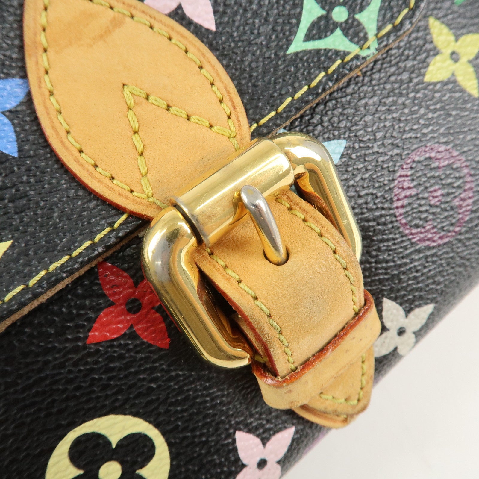 Louis Vuitton Monogram Multicolor Eliza Shoulder Bag M40099 Black Used