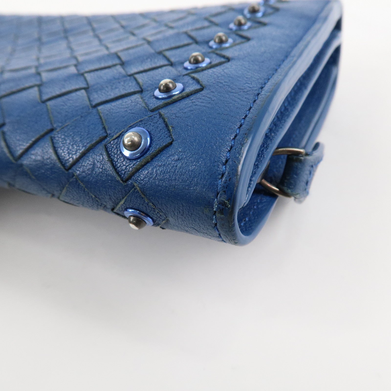 BOTTEGA VENETA Set of 2 Intrecciato Leather Long Wallet 114076 Used