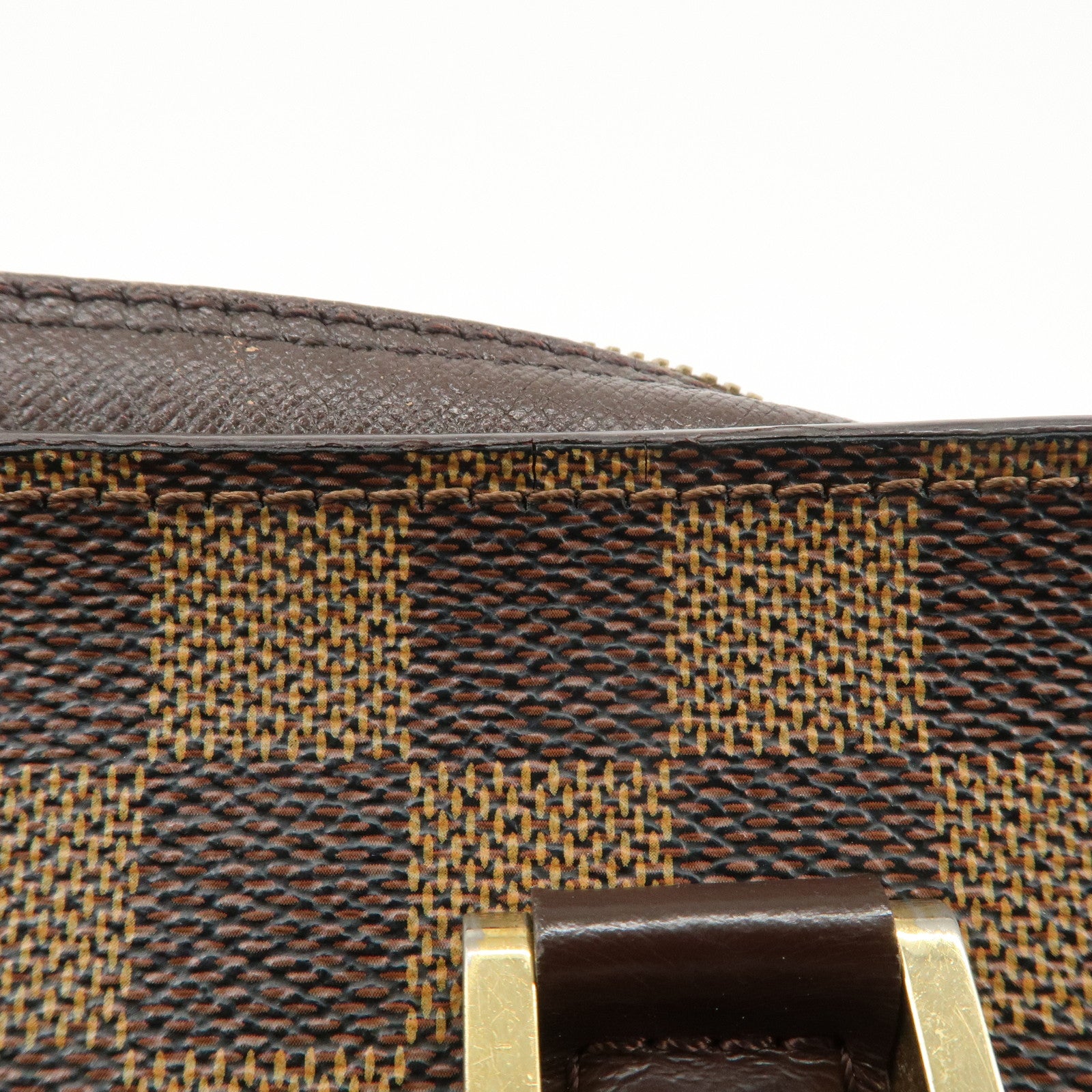 Louis Vuitton Damier Ebene Triana Hand Bag Brown N51155 Used