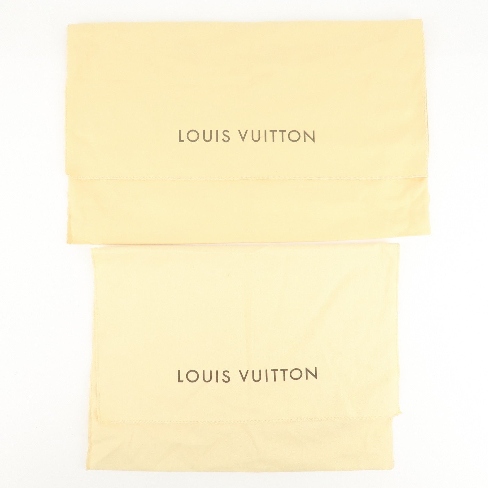 Louis Vuitton Set Of 10 Dust Bag Flap Style Beige Used