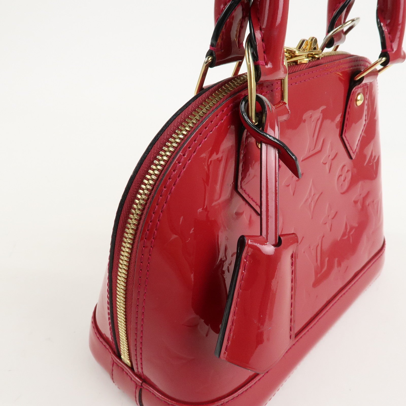 Louis Vuitton Monogram Vernis Alma BB 2Way Bag Rose Indien M91771 Used