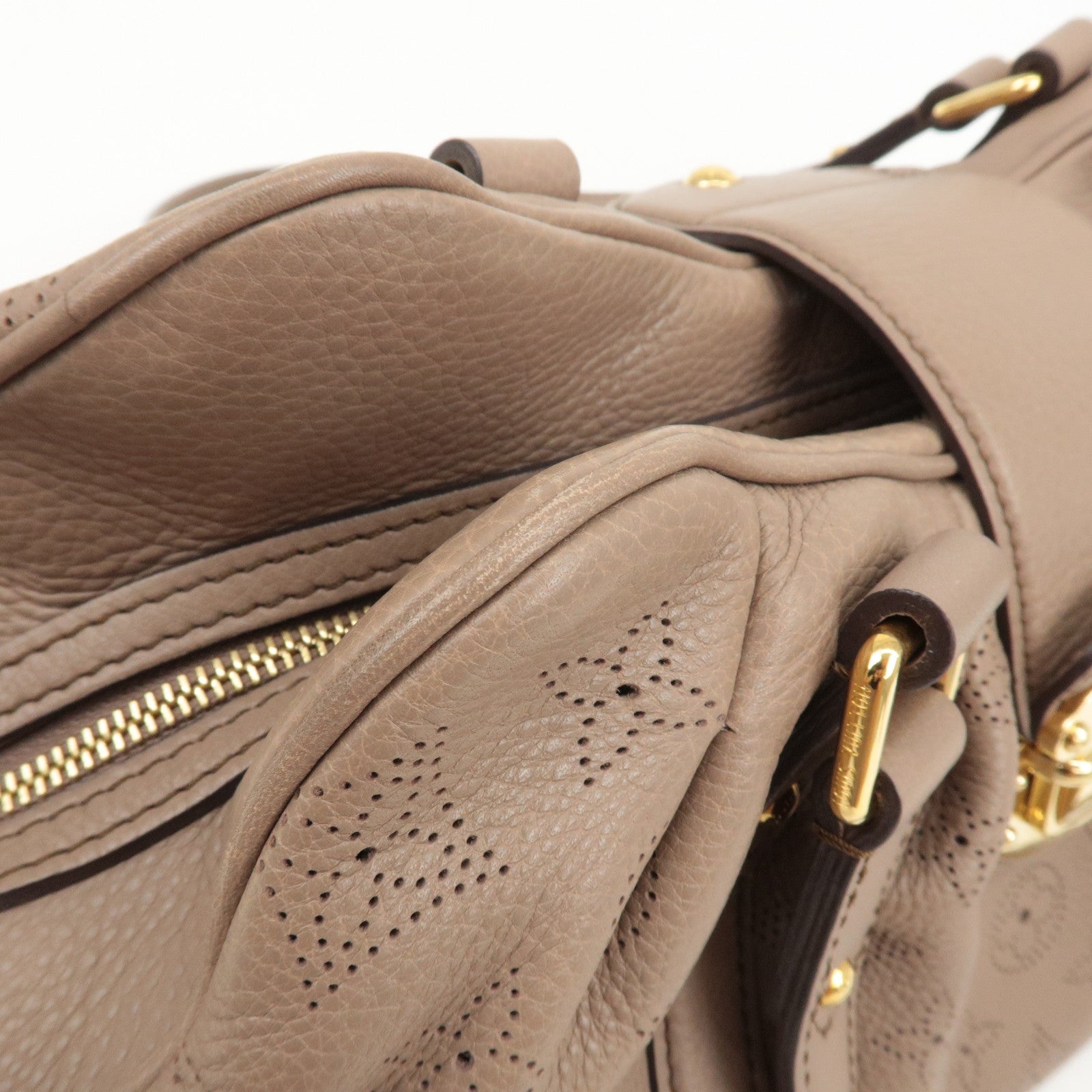 Louis Vuitton Monogram Mahina Lunar PM Shoulder Bag Sables M93433 Used