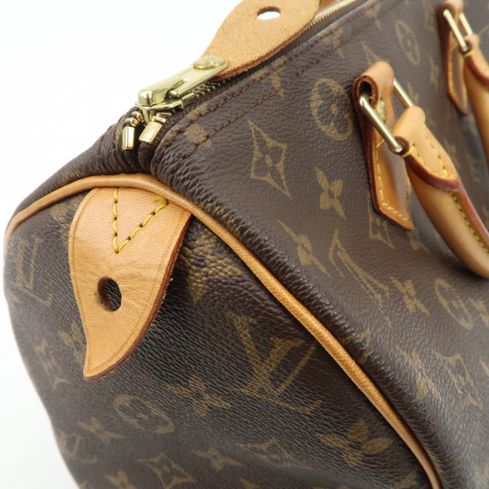 Louis Vuitton Monogram Speedy 30 Hand Bag Boston Bag M41526 Used