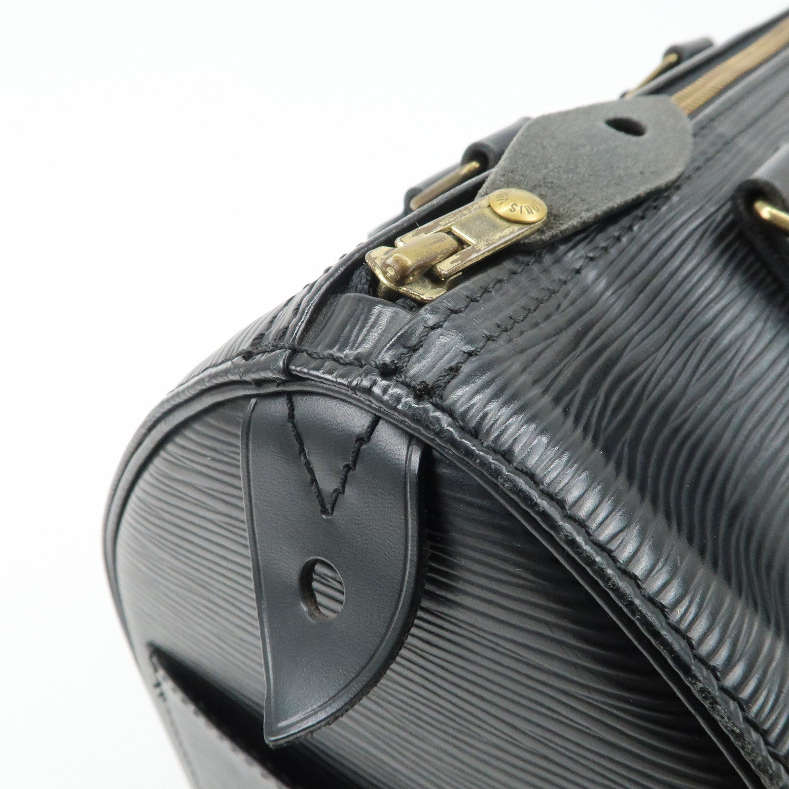 Louis Vuitton Epi Speedy 25 Boston Bag Hand Bag Noir Black M43012 Used
