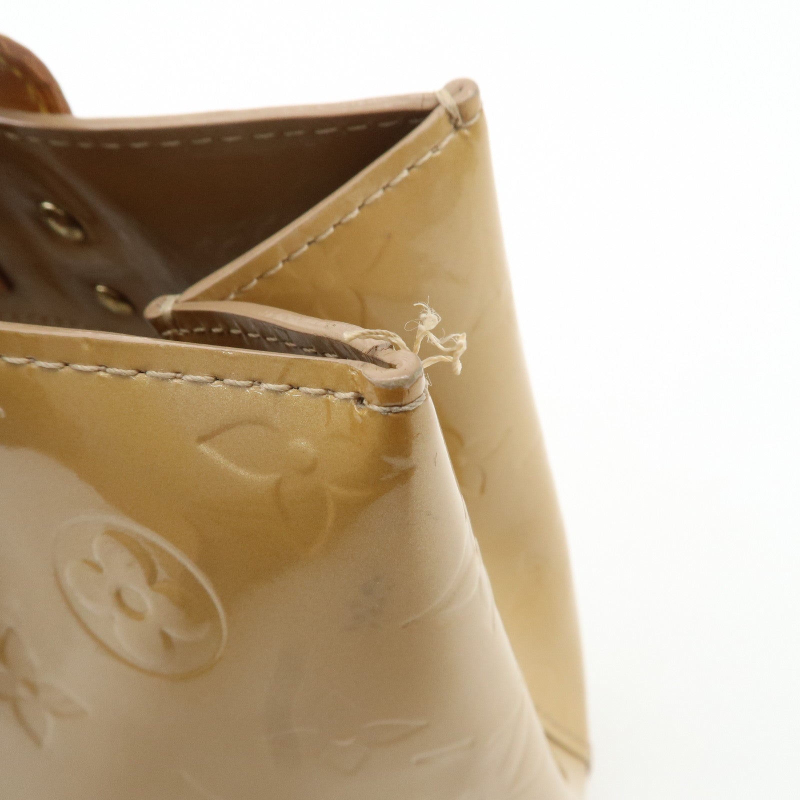 Louis Vuitton Monogram Vernis Lead PM Hand Bag Noisette M91334 Used