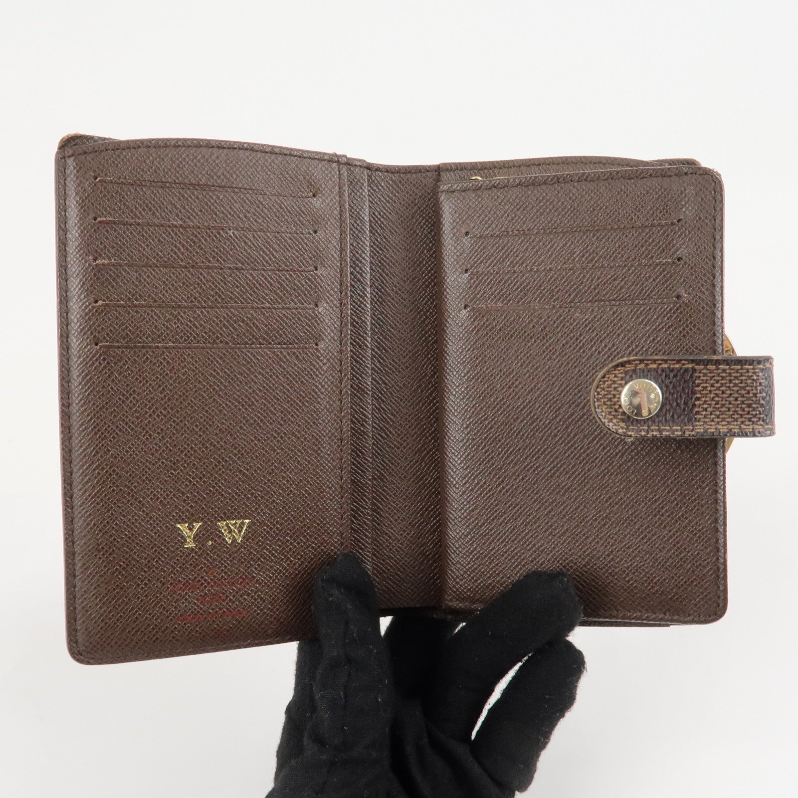 Louis Vuitton Damier Portefeuille Viennois Wallet N61674 Used
