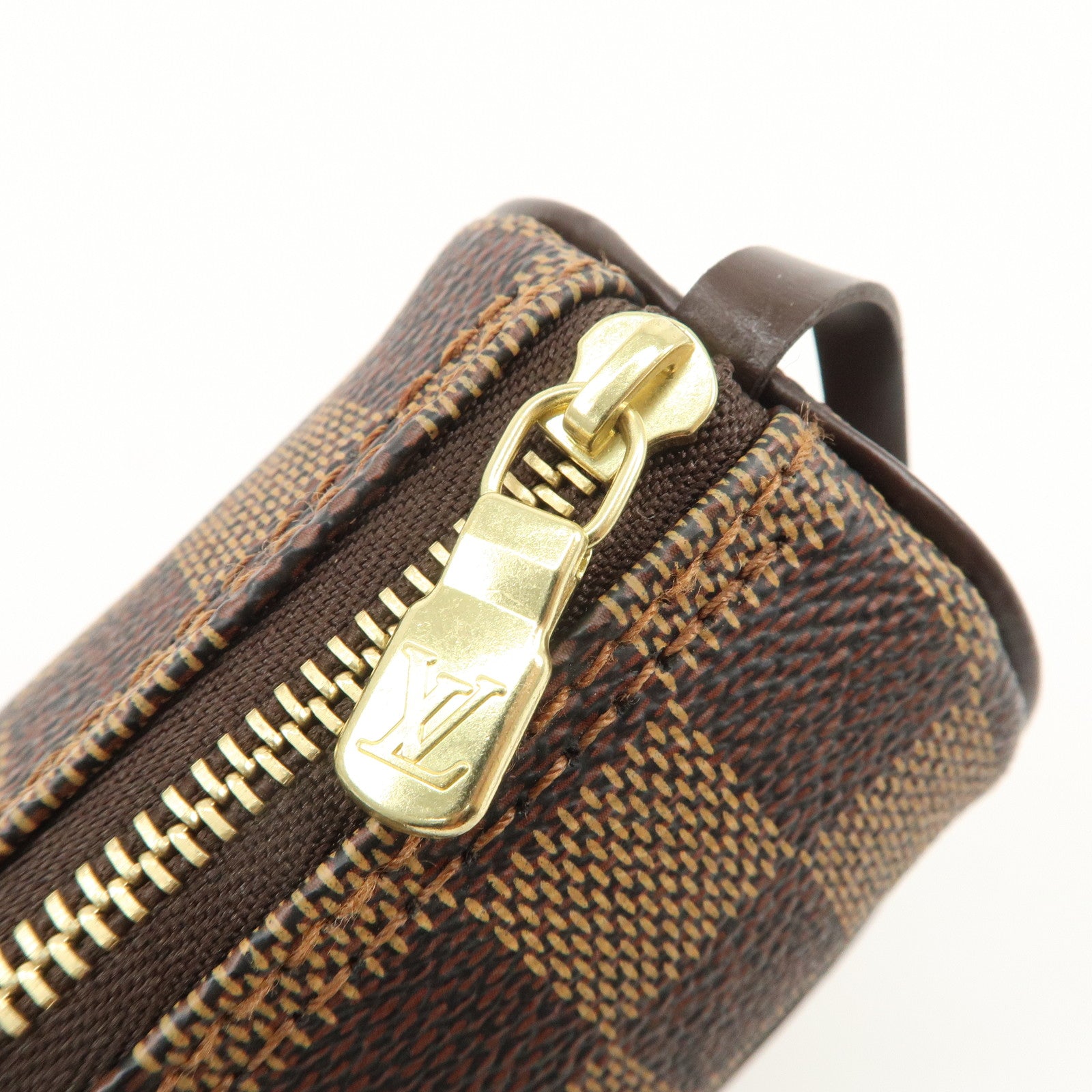 Louis Vuitton Damier Ebene Pouch for Papillon Bag Brown Used