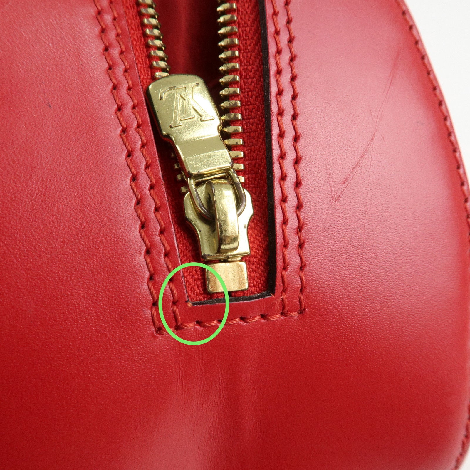 Louis Vuitton Epi Jasmine Hand Bag Castilian Red M52087 Used