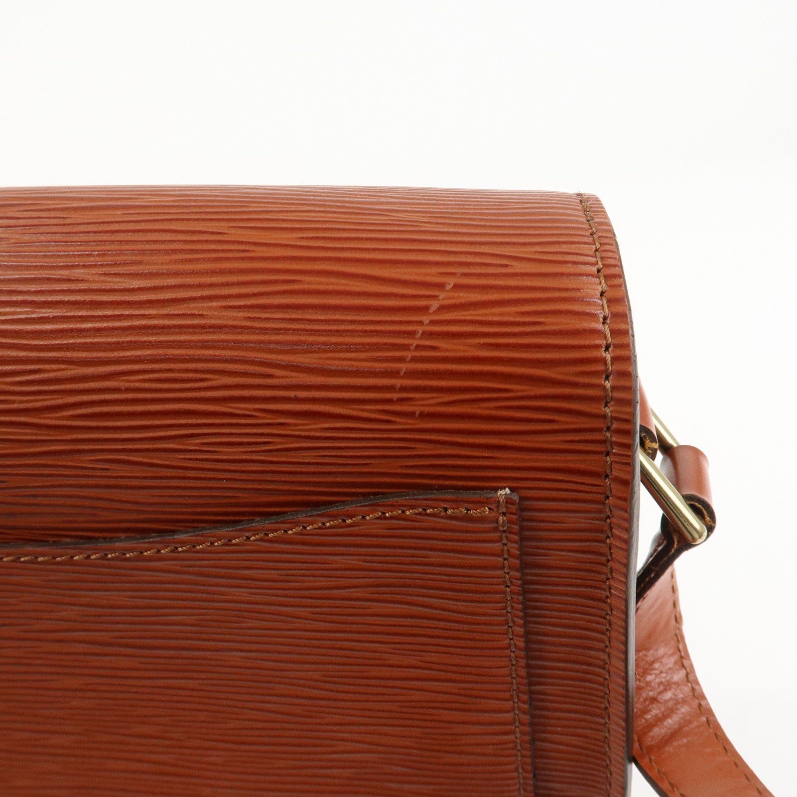 Louis Vuitton Epi Saint Cloud Shoulder Bag Kenya Brown M52193 Used