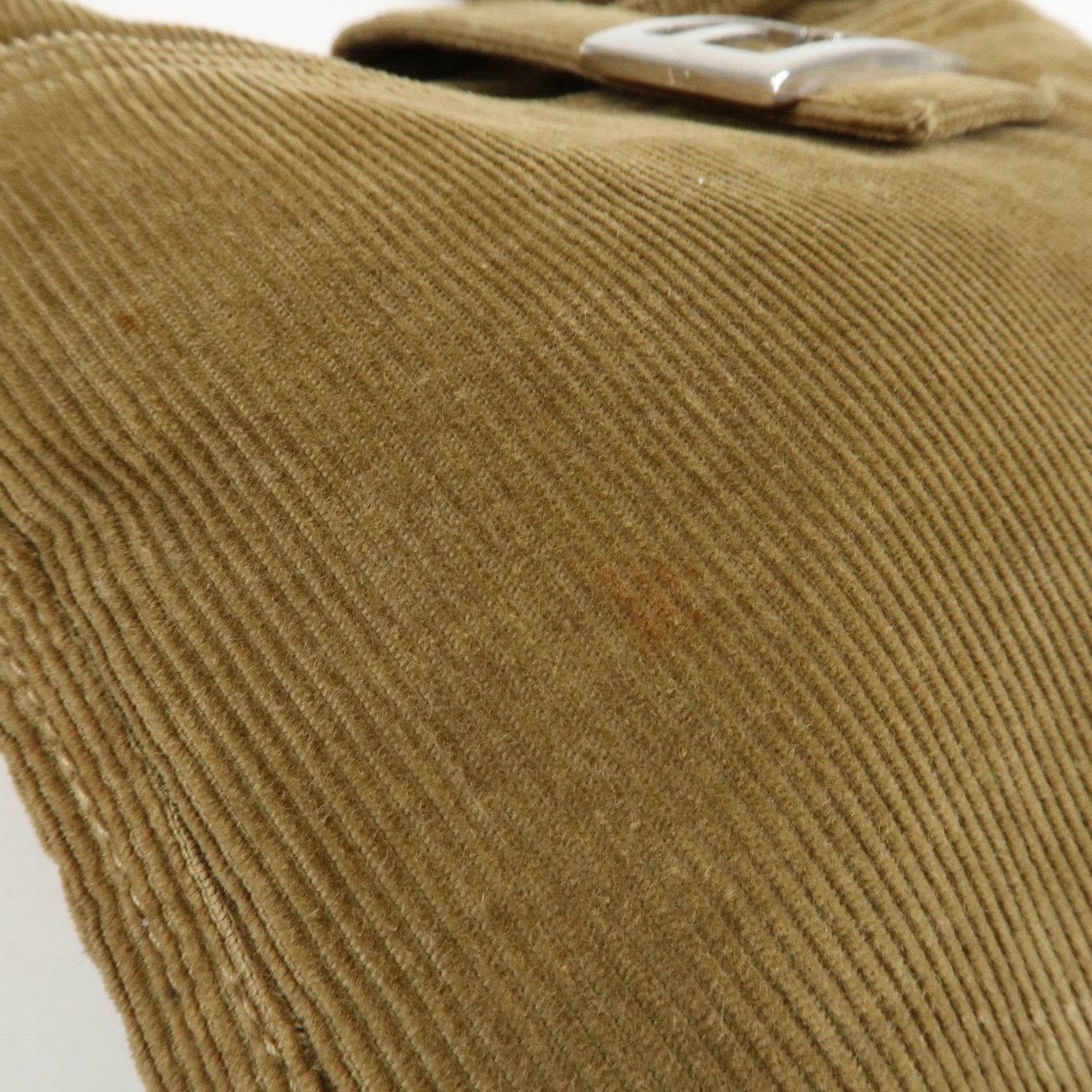 FENDI Corduroy Shoulder Bag Hand Bag Brown 26727 Used