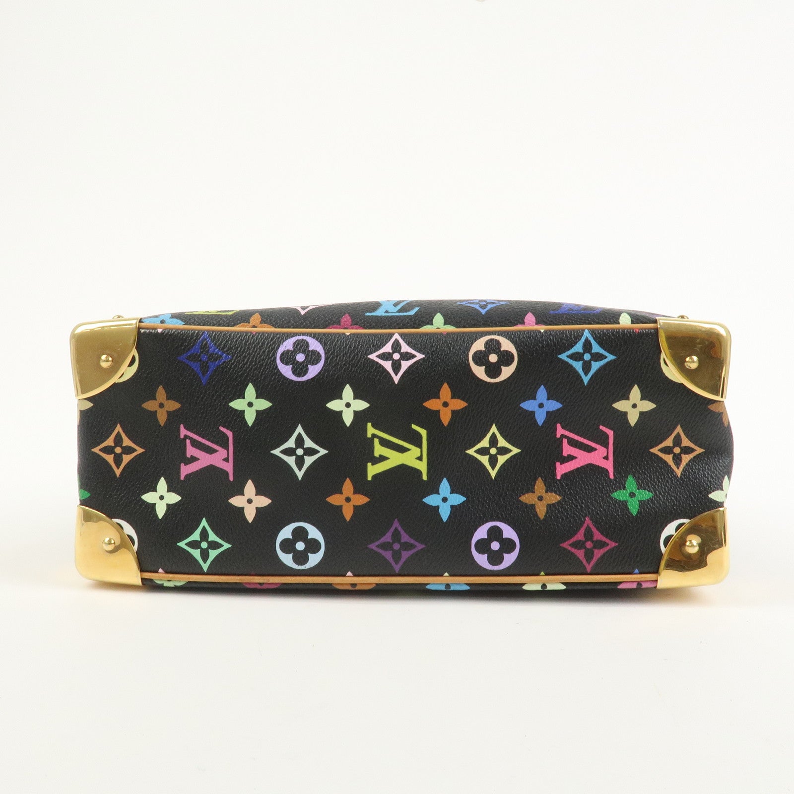 Louis Vuitton Monogram Multicolor Trouville Hand Bag Noir M92662