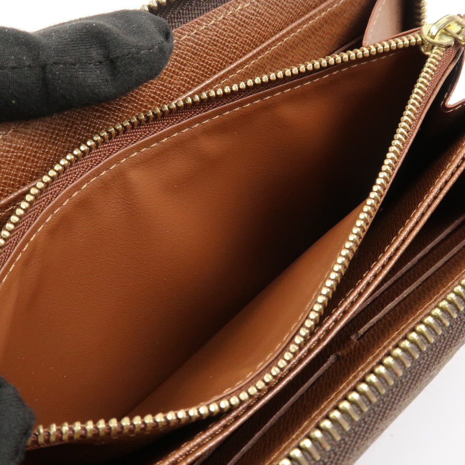 Louis Vuitton Monogram Canvas Zippy Long Wallet Brown M60017