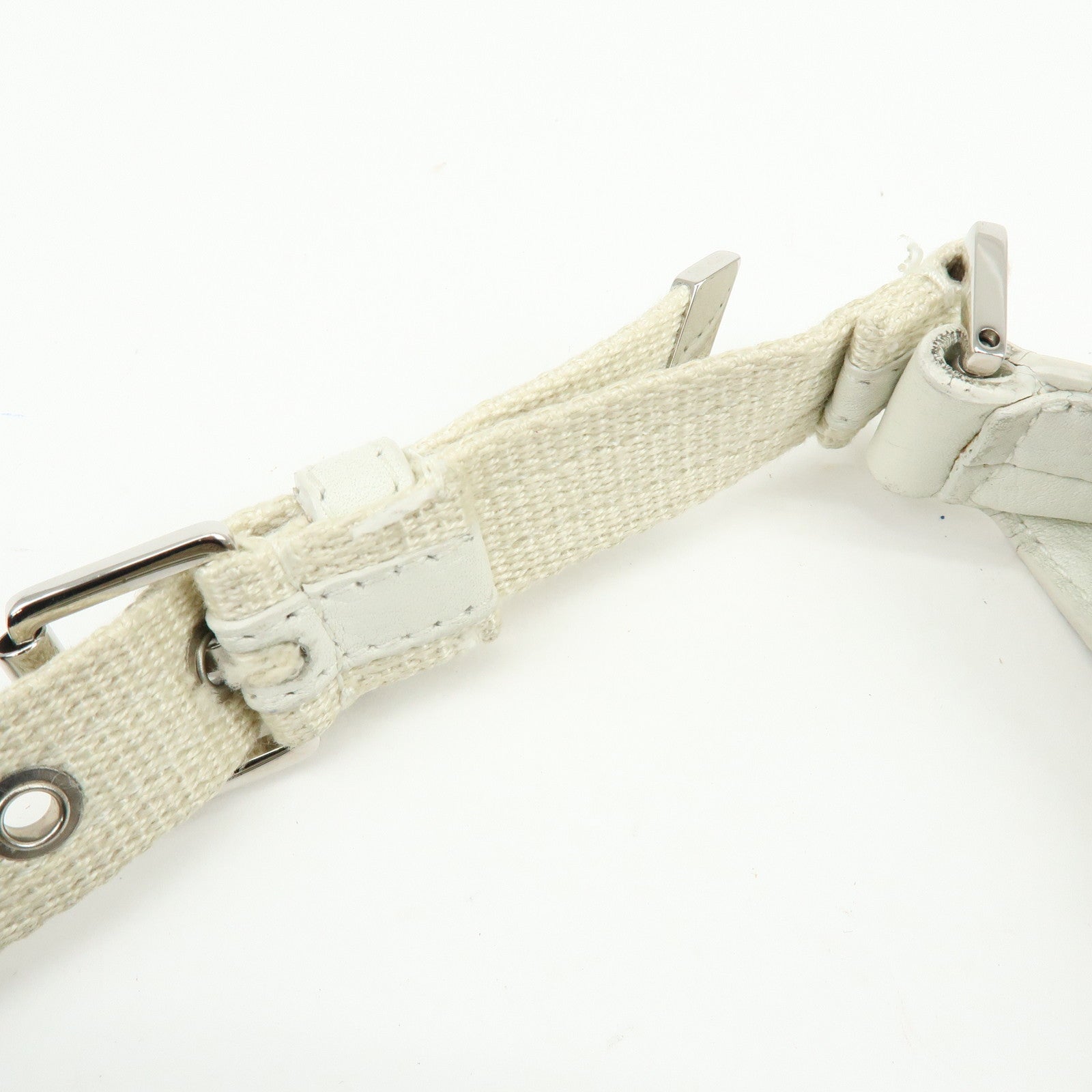 Christian Dior Trotter Jacguard Canvas Leather Shoulder Bag Brown