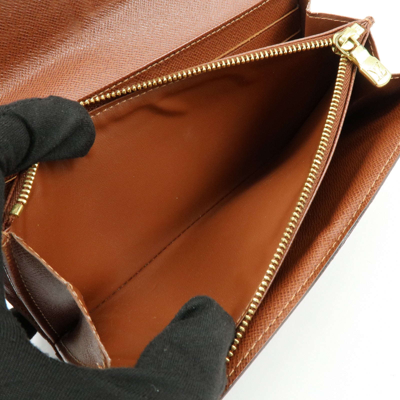 Louis Vuitton Monogram Portefeuille Sarah Long Wallet Brown M61734