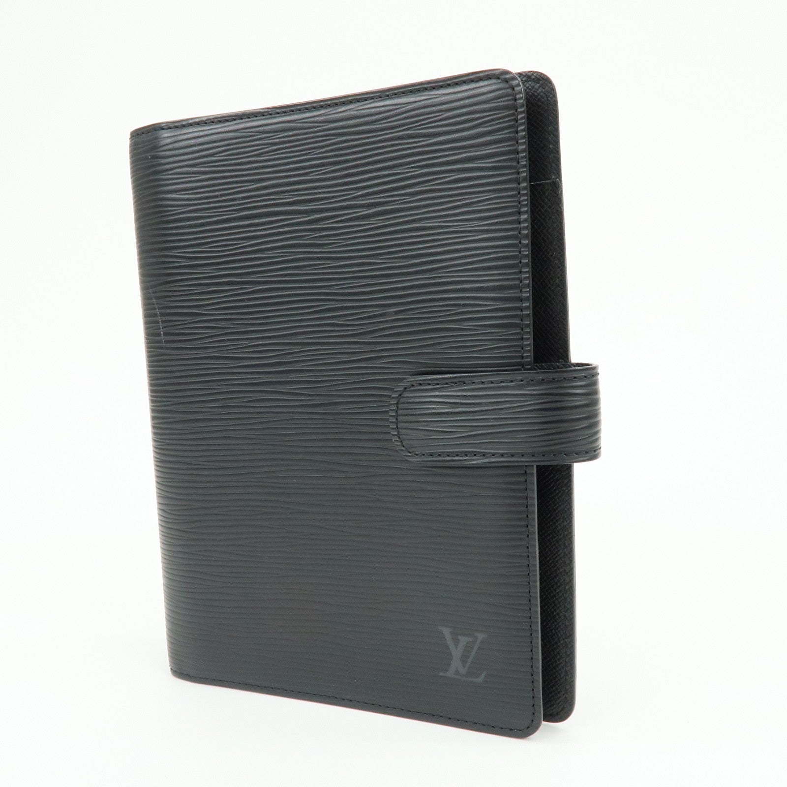 Louis Vuitton Epi Agenda MM Planner Cover Noir Black R20202