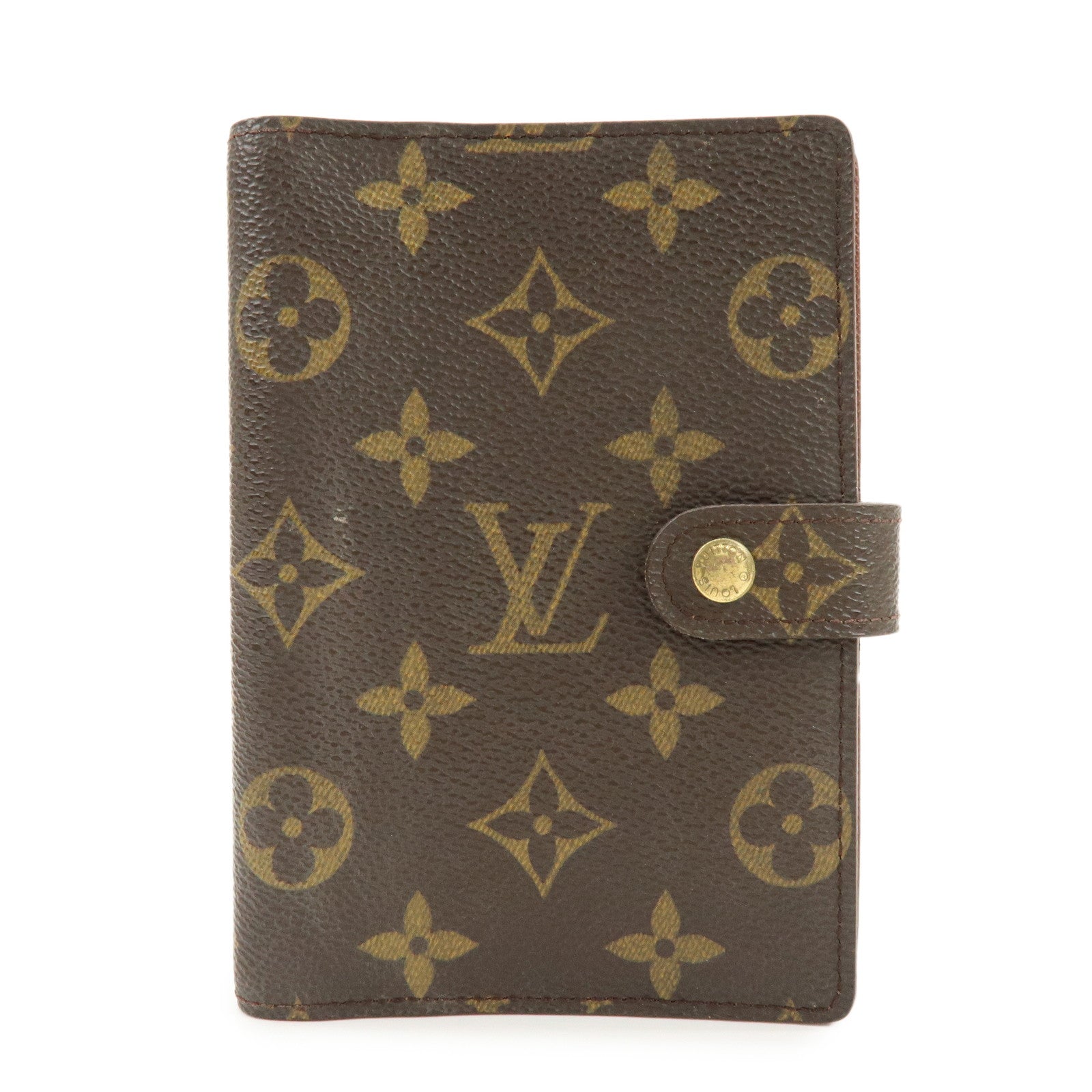 Louis Vuitton Monogram Agenda PM Planner Cover Brown R20005