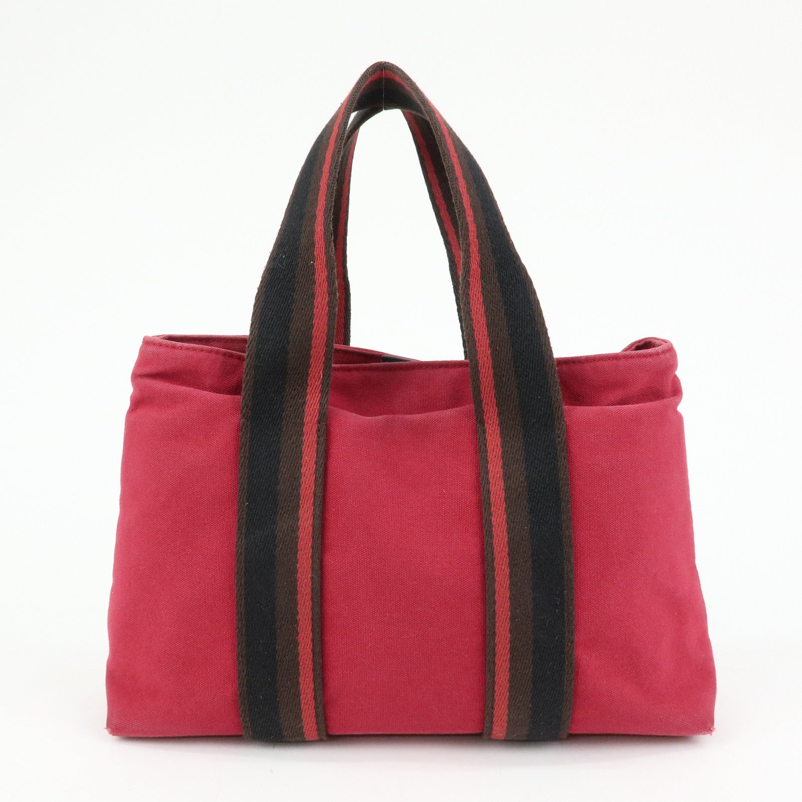 HERMES Troca Horizontal PM Canvas Tote Bag Hand Bag Pink