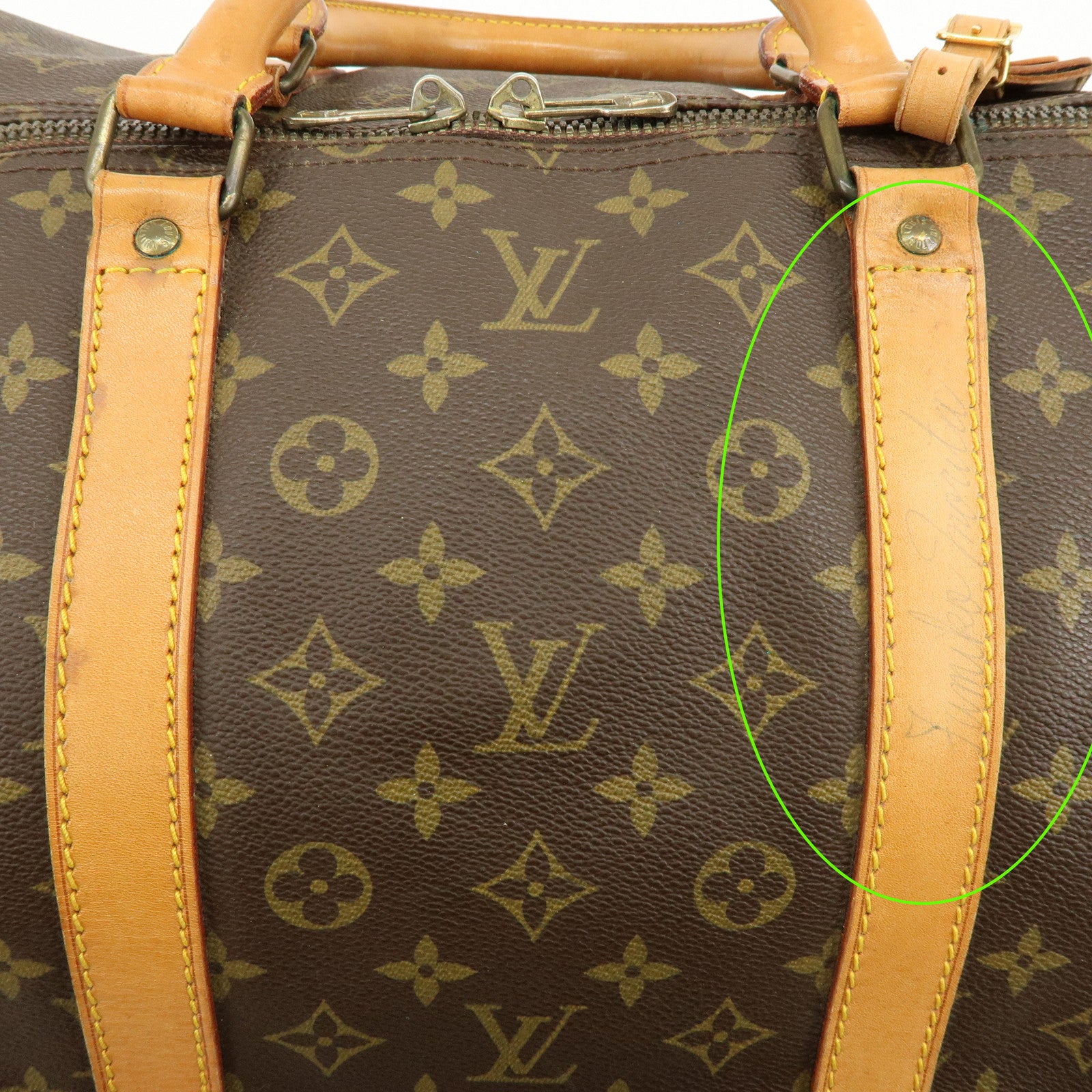Louis Vuitton Monogram Keep All Bandouliere 60 Boston Bag M41412