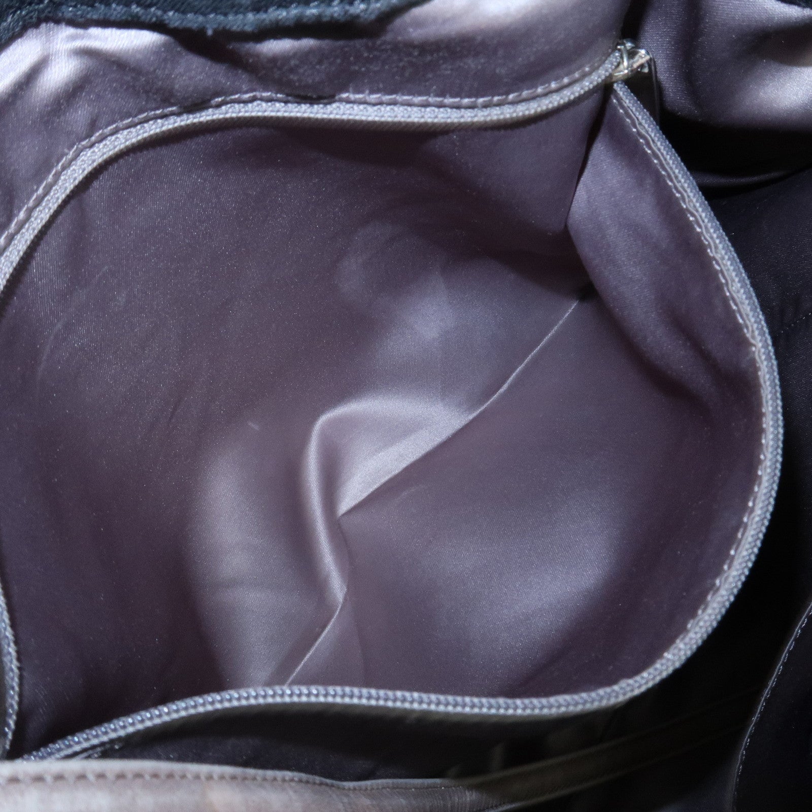 CHANEL Matelasse Canvas Large Shoulder Bag Black Silver